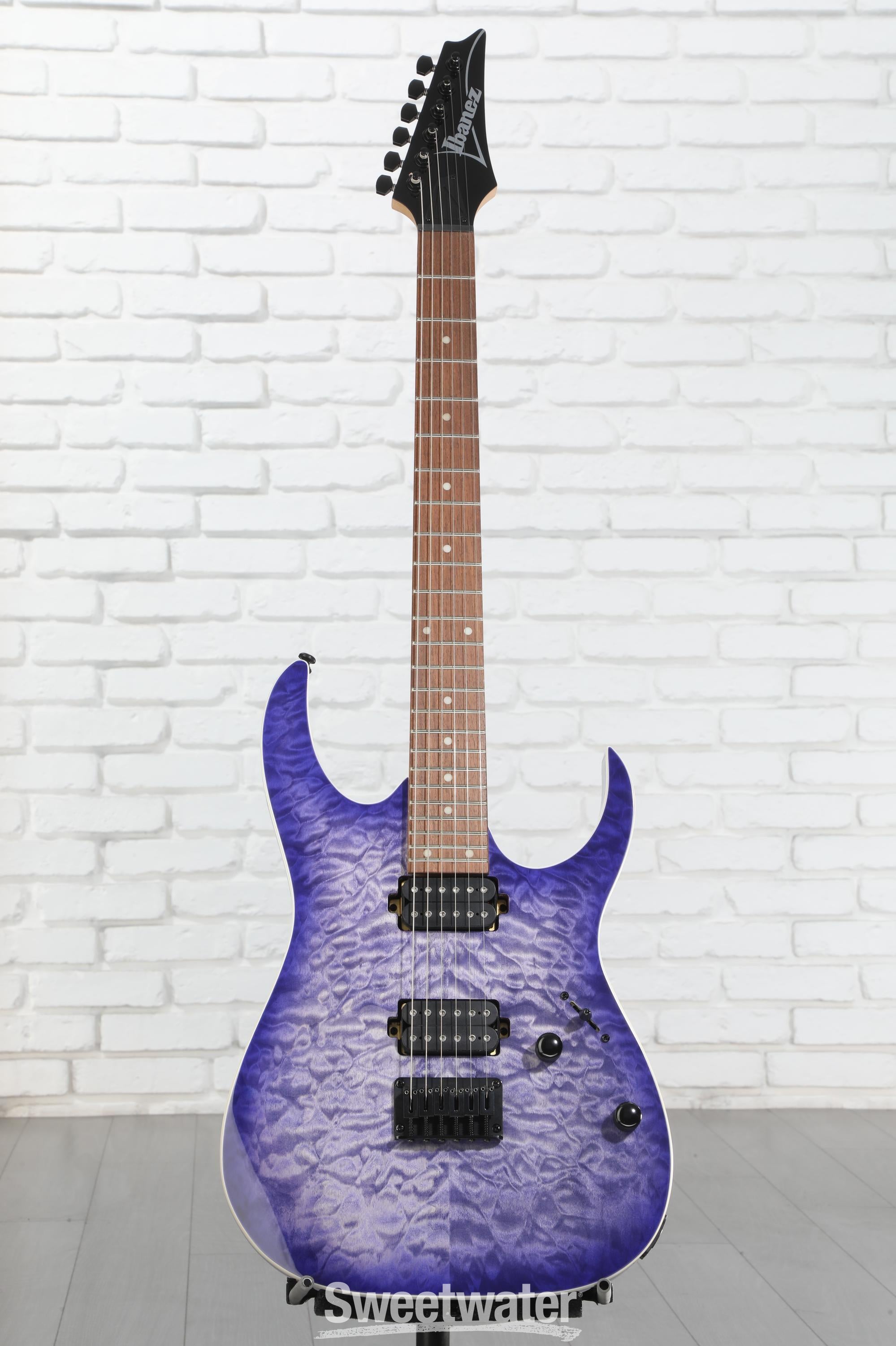 Ibanez RG421QM Electric Guitar - Cerulean Blue Burst | Sweetwater