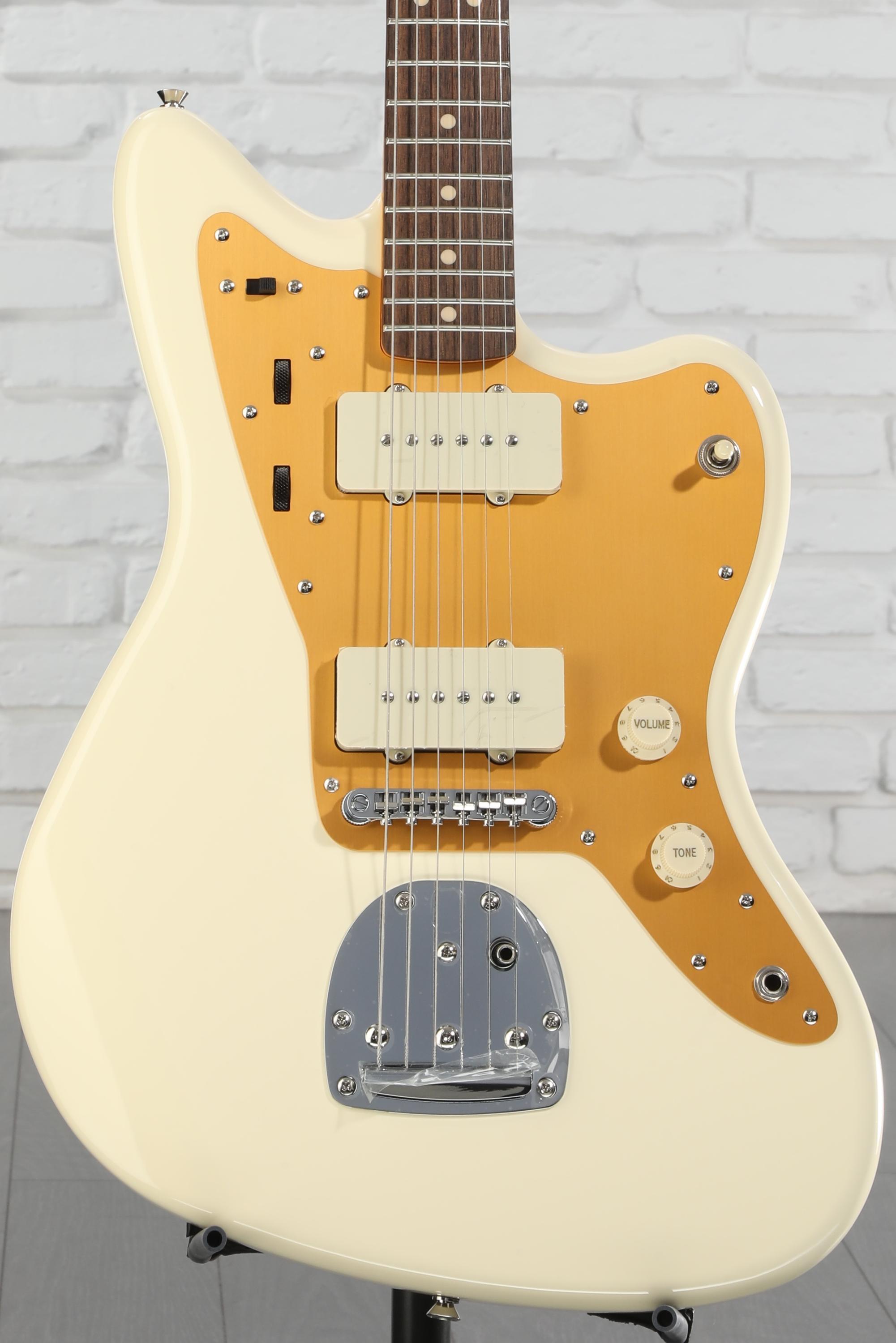Squier J Mascis Signature Jazzmaster - Vintage White with Indian