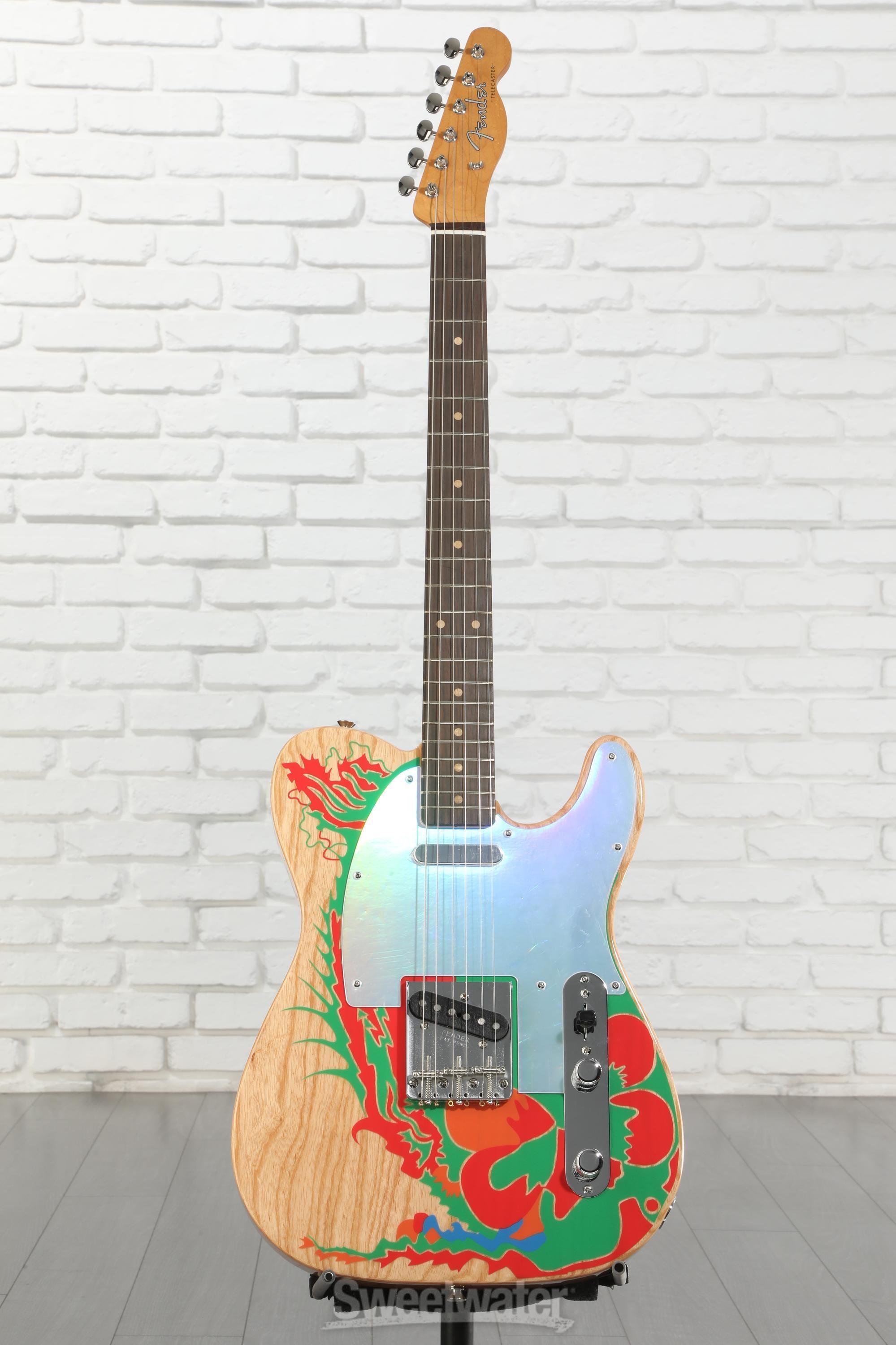 Fender Jimmy Page Telecaster - Natural with Artwork | Sweetwater