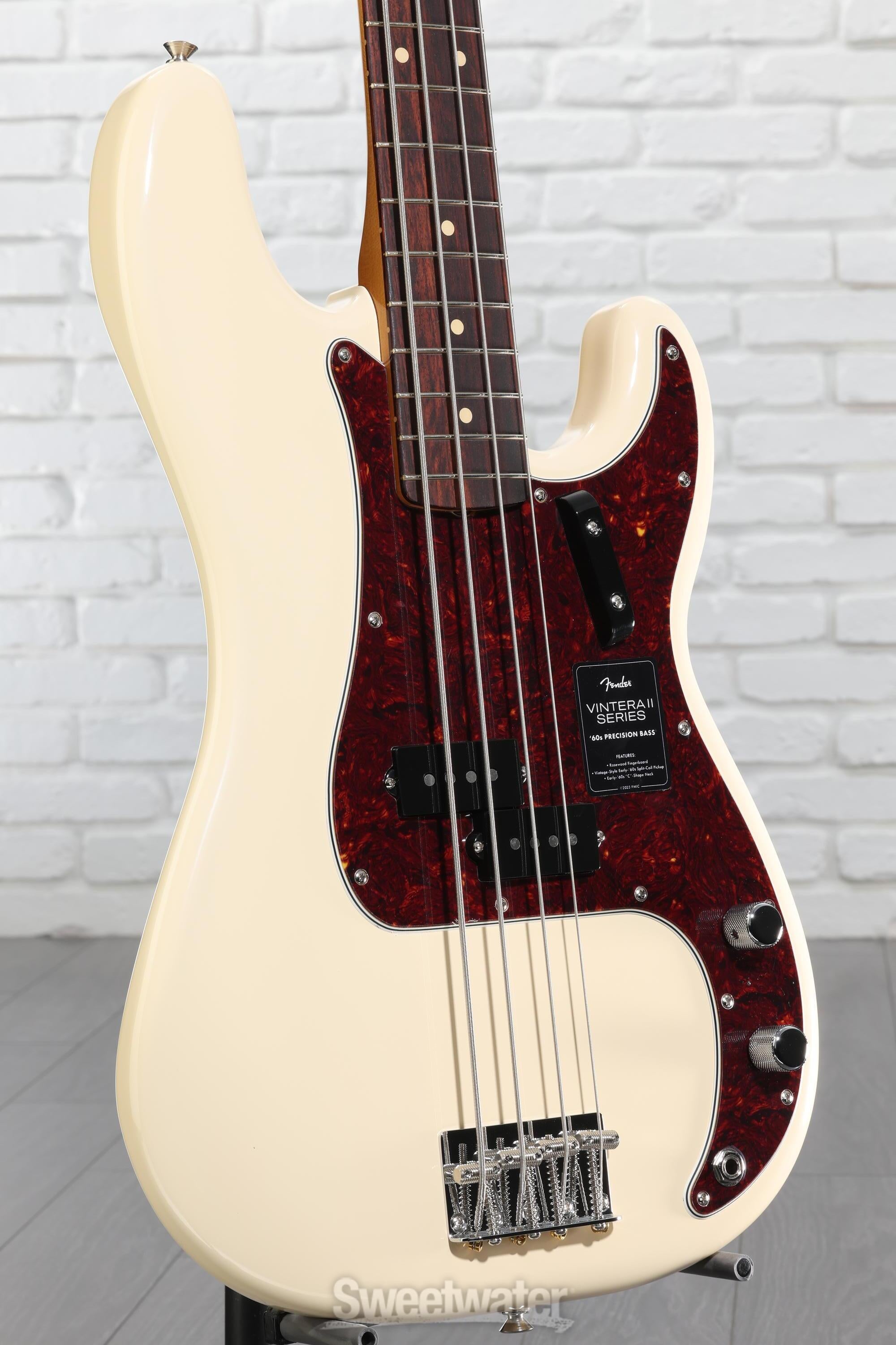 Fender Vintera II '60s Precision Bass - Olympic White | Sweetwater