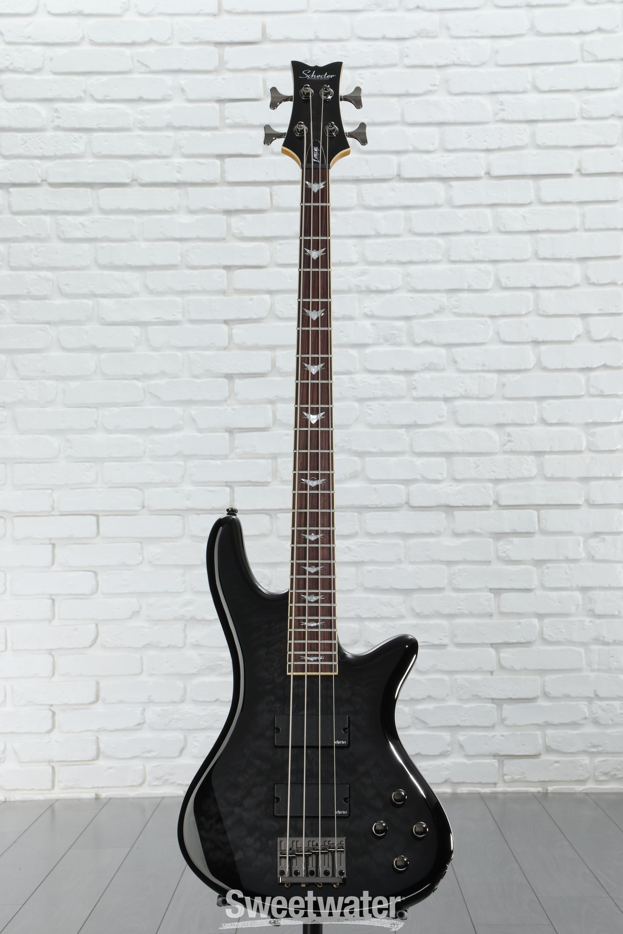 Schecter Stiletto Extreme 4 Bass Guitar - See-Thru Black