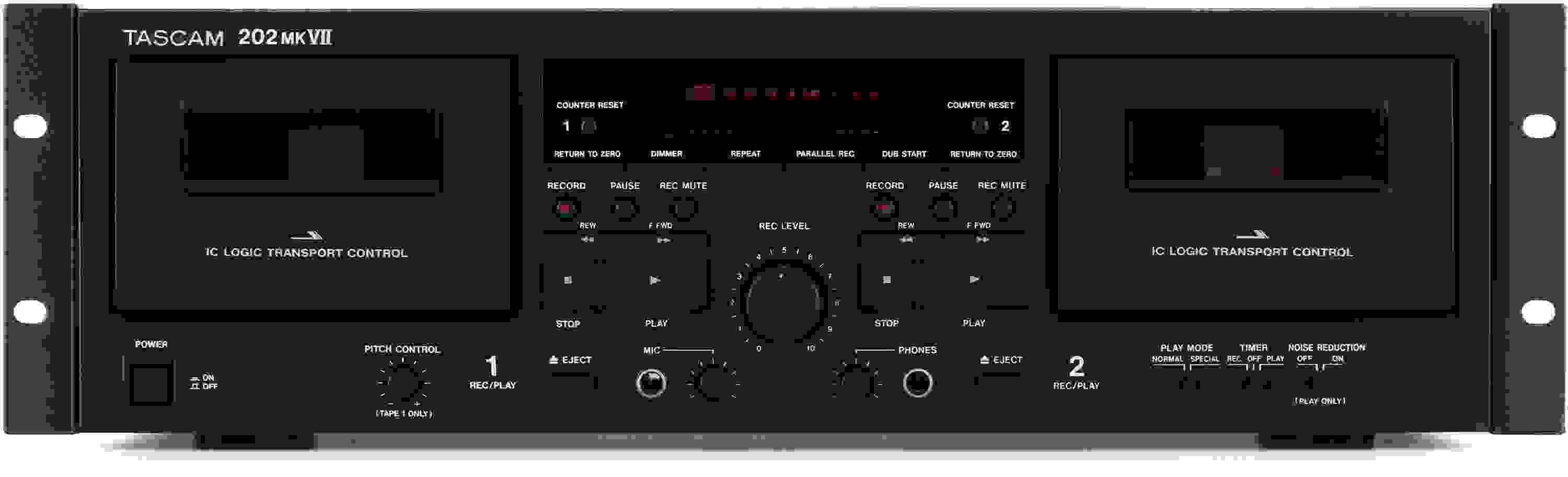 TASCAM 202MKVII Dual Cassette Deck with USB