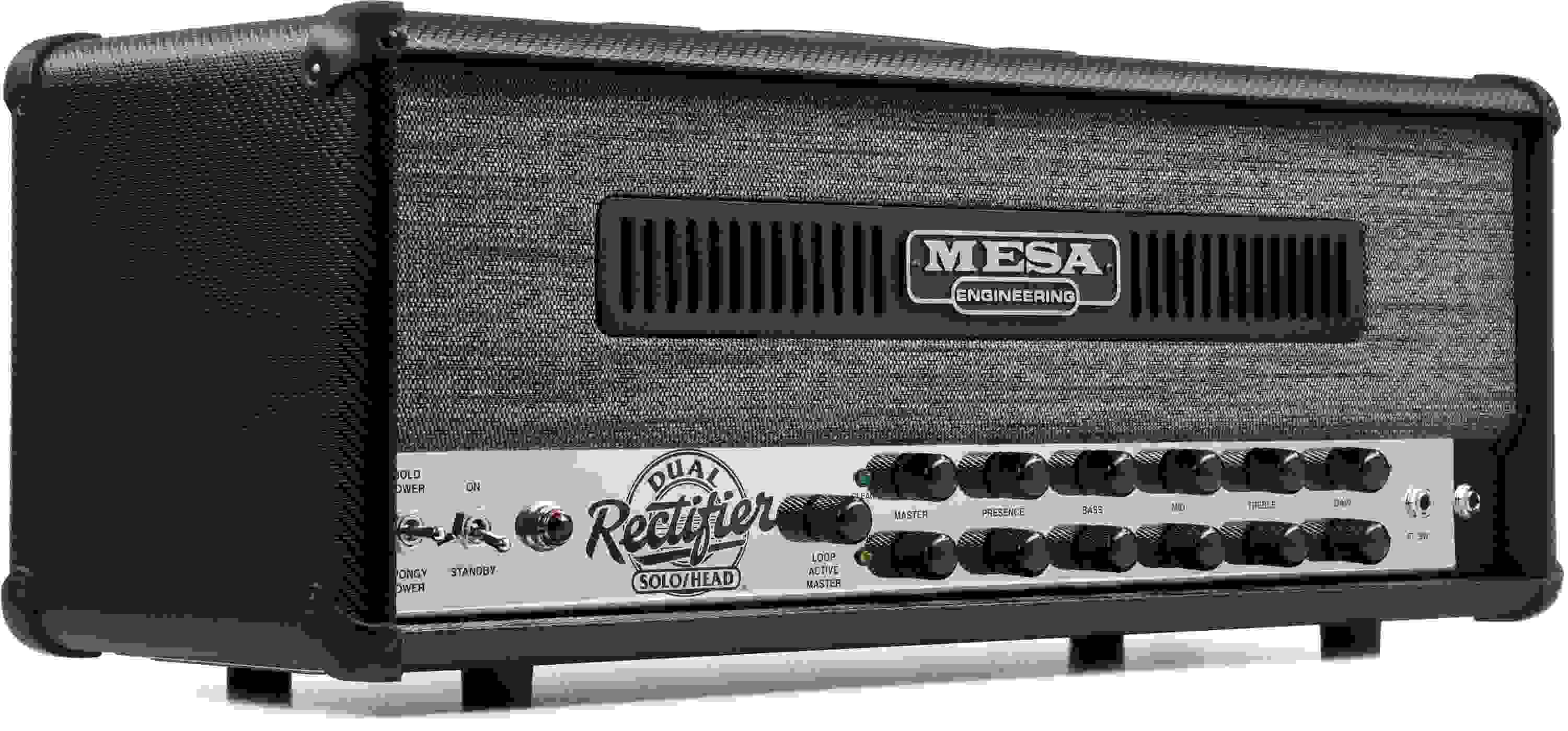 Mesa/Boogie '90s Dual Rectifier 100-watt Tube Head - Black Carbon, Sweetwater Exclusive