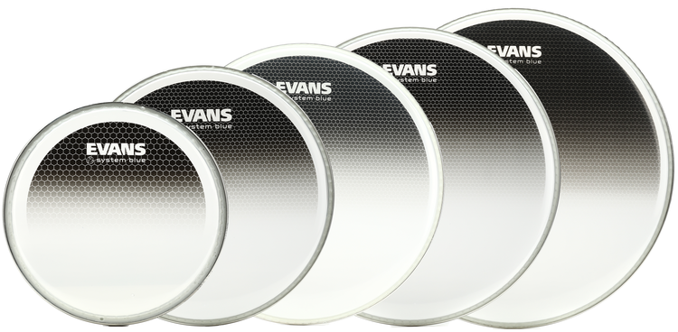 Evans System Blue Marching Tenor Drumheads - 6", 10", 12", 13", and 14"