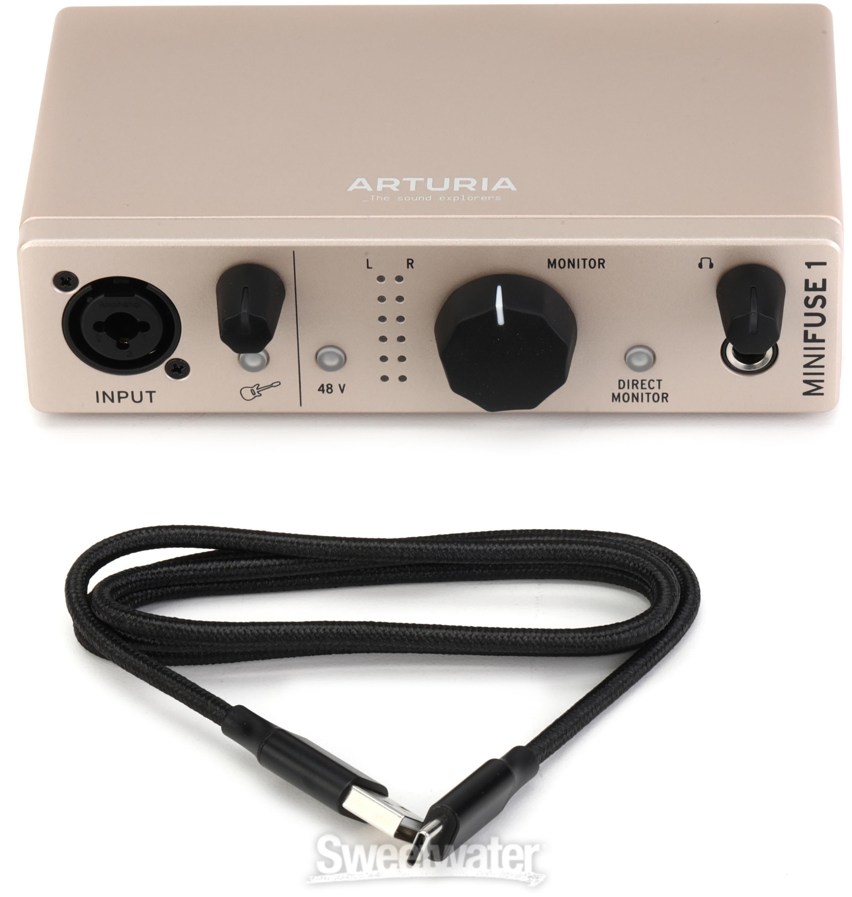 Arturia MiniFuse 1 USB-C Audio Interface - Champagne | Sweetwater