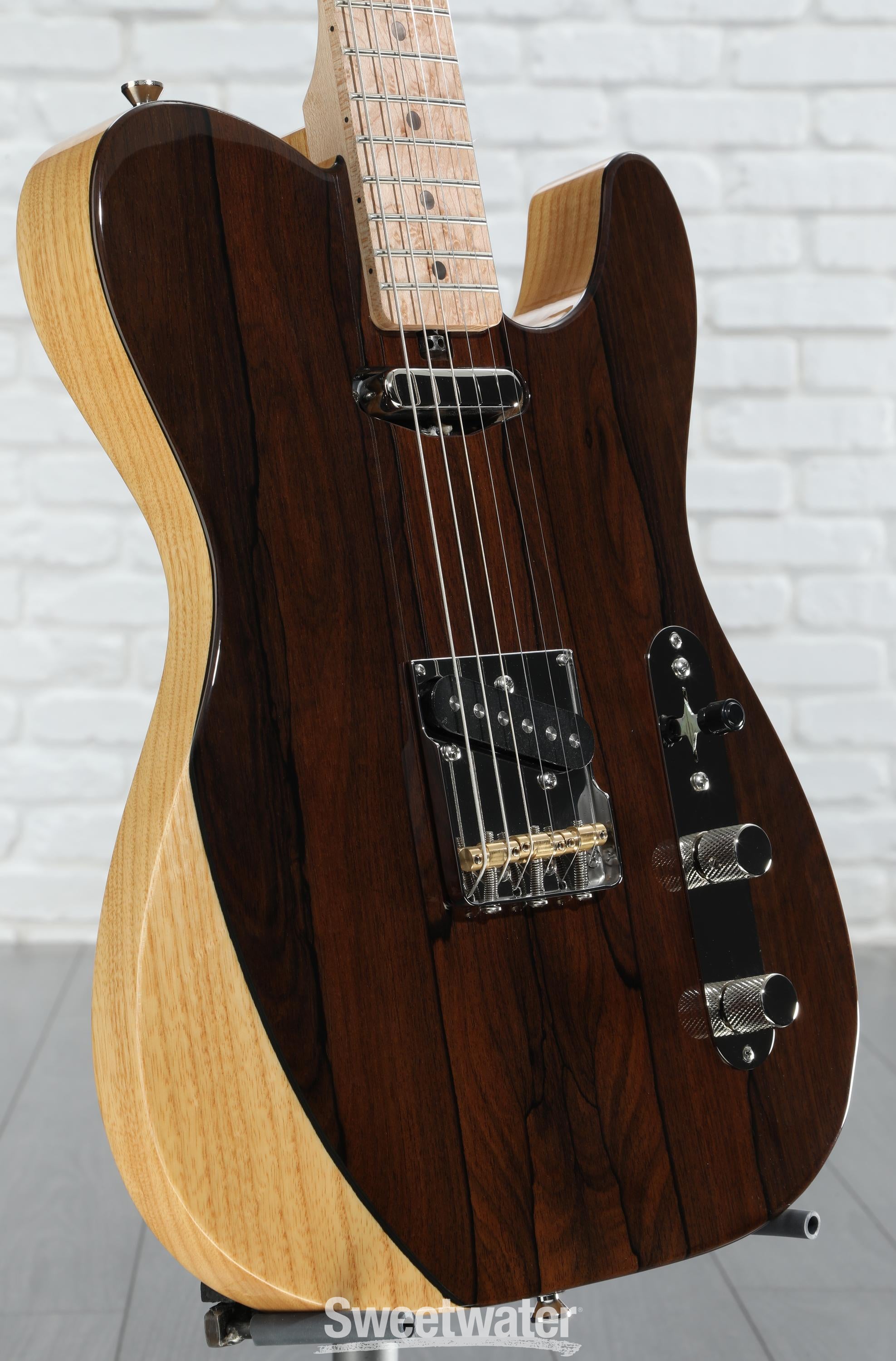 Photo of Larrivee Baker-T Pro Electric Guitar, "Deep U" Neck - Natural Ziricote