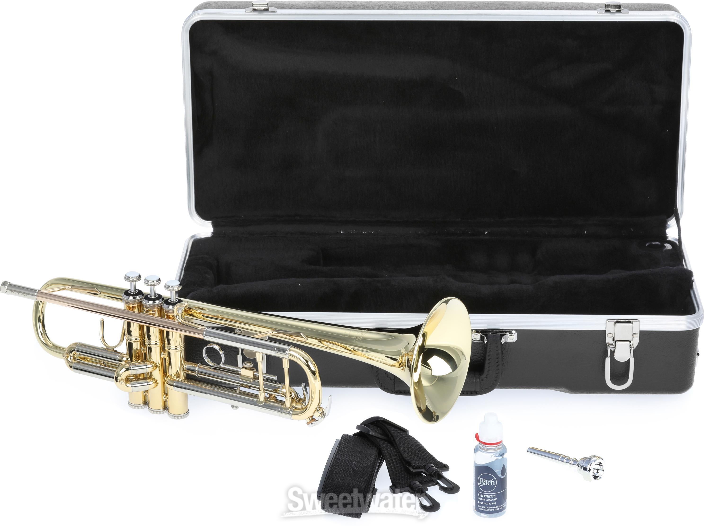 Bach BTR301 Student Premium Trumpet - Clear Lacquer | Sweetwater