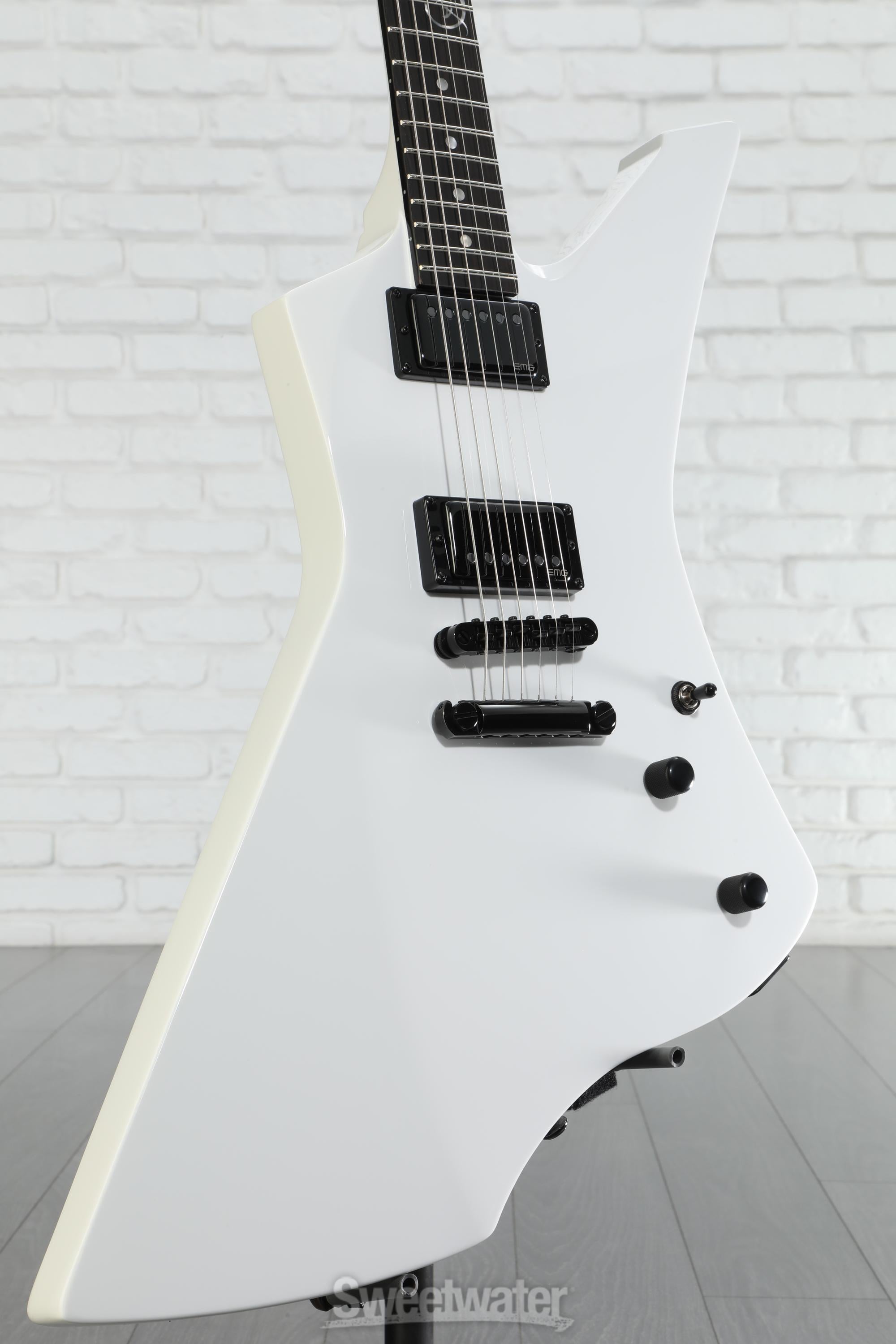ESP LTD James Hetfield Signature Snakebyte Snow White Sweetwater