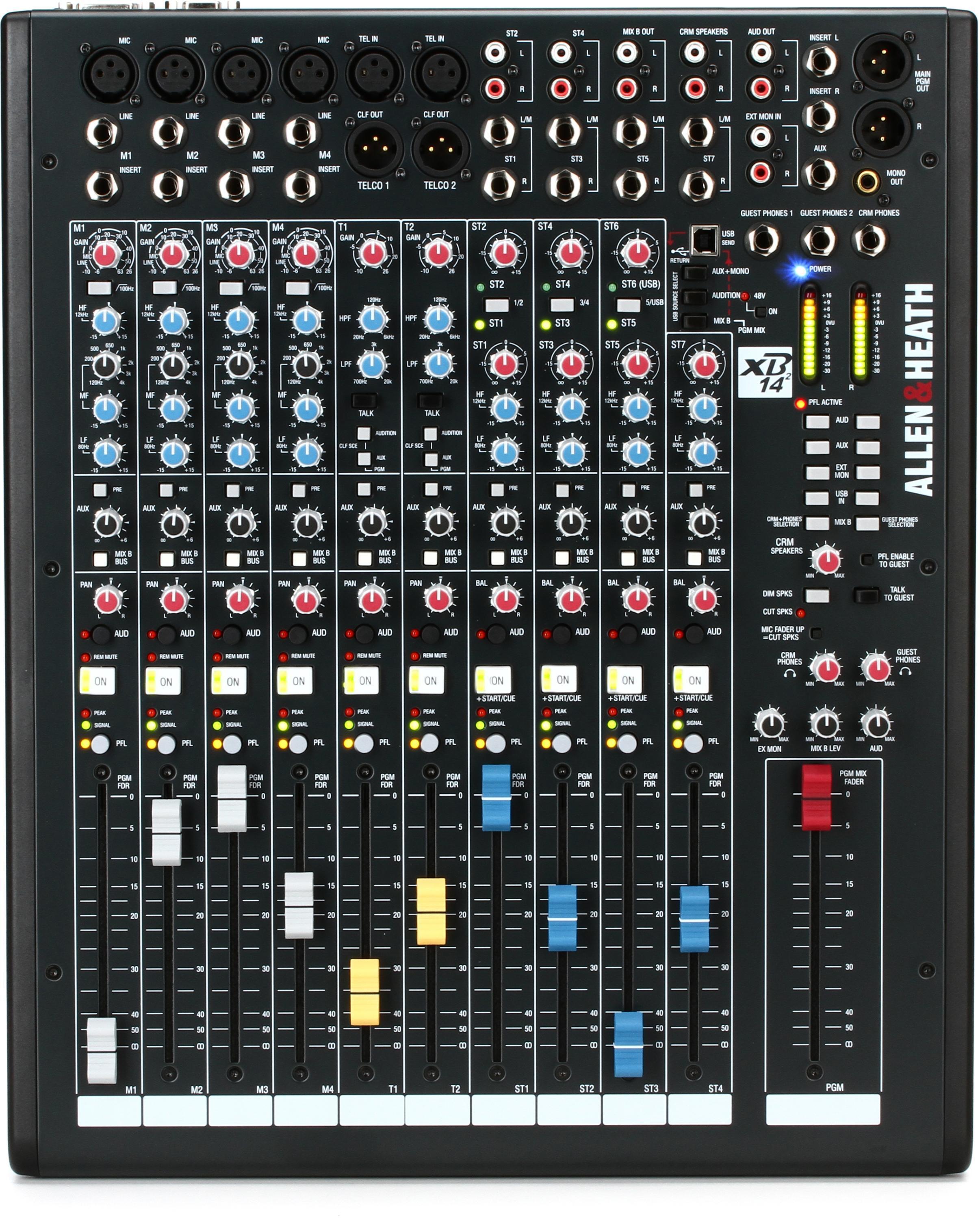 Allen Heath XB-14-2 10-channel Broadcast Mixer Sweetwater
