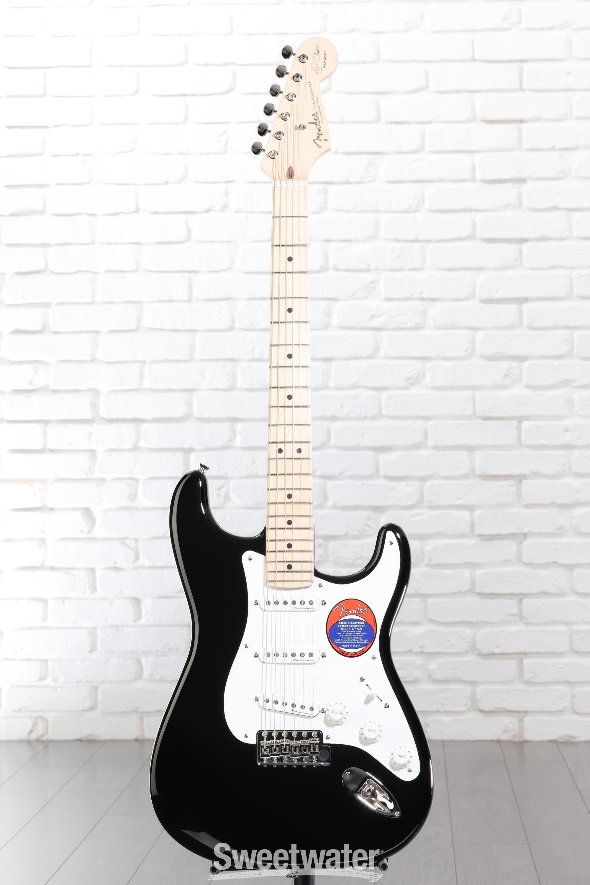 ギター Fender Eric Clapton Stratocaster Blackie Fender Eric Clapton Stratocaster - Black with Maple Fingerboard