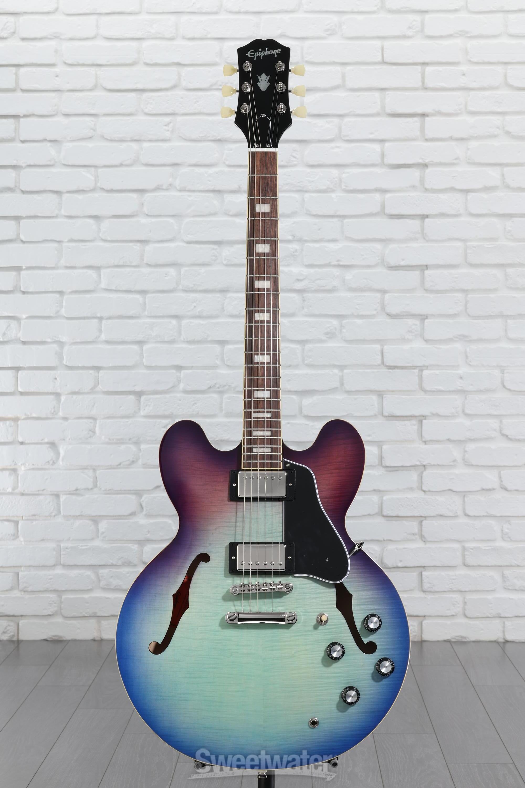 エピフォン　ES335 ブルベリーサンバースト　セミアコ Amazon | Epiphone ES-335 Figured BB セミアコギター