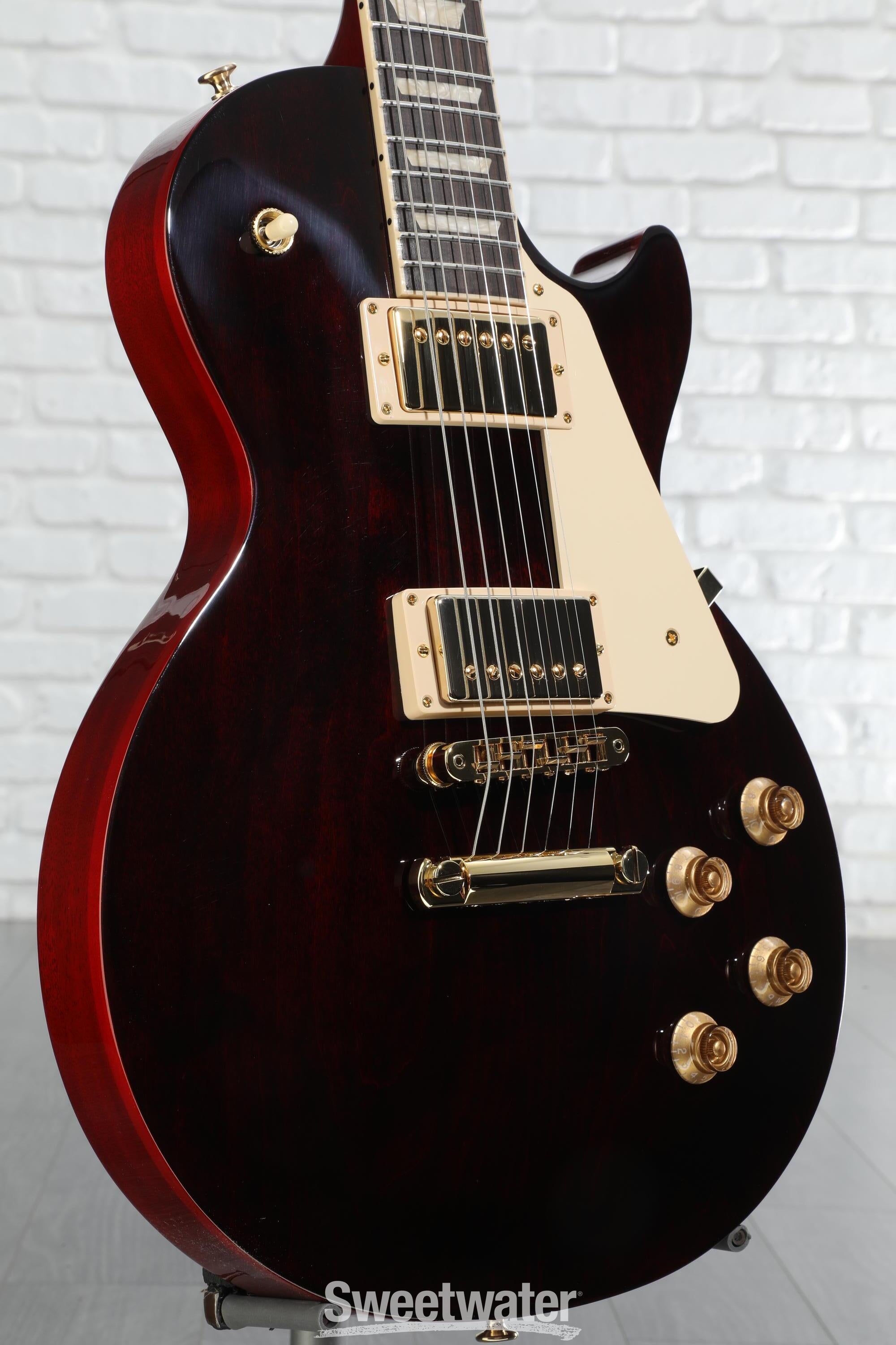 Gibson Les Paul Studio Electric Guitar - Wine Red with Gold