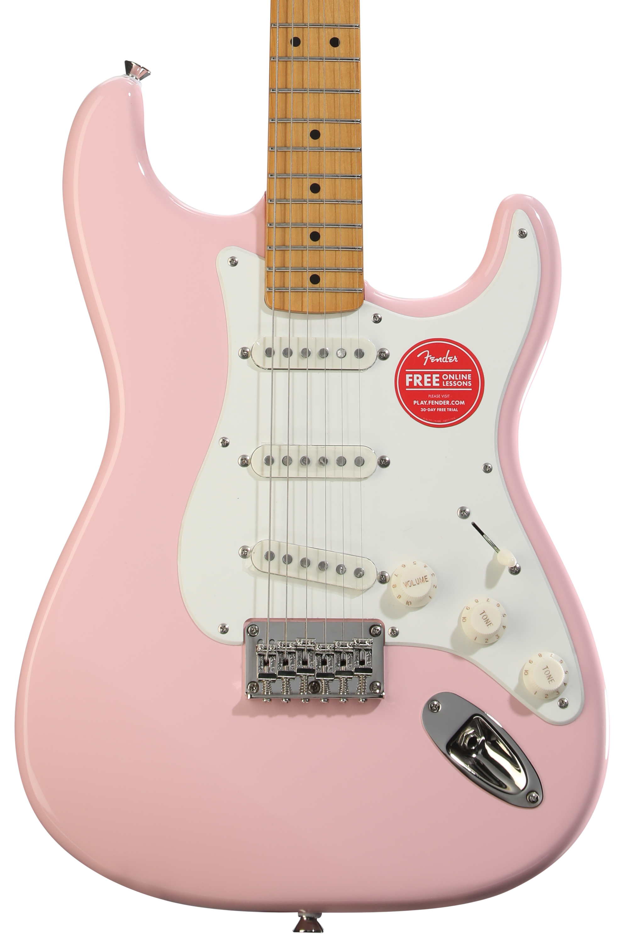 ✨未使用✨Fender Squier Stratocaster Pink HB Squier Classic Vibe '50s Stratocaster Electric Guitar Shell Pink