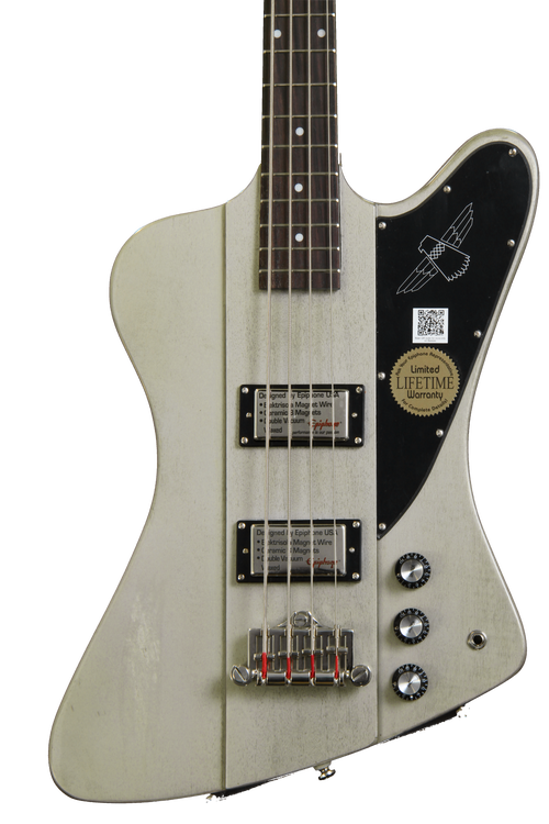 Epiphone Limited Edition Silver Series - Thunderbird-IV, TV Silver