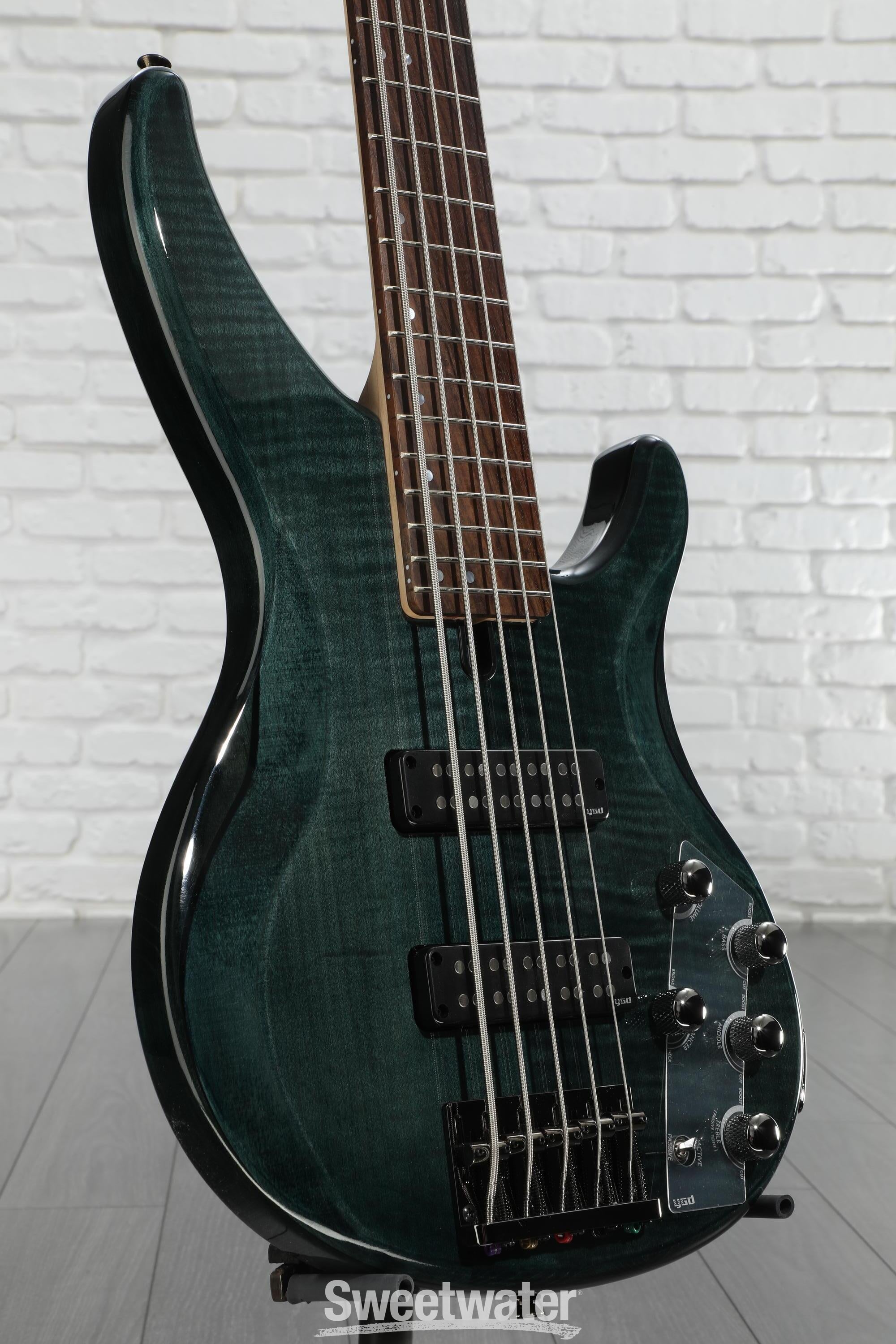 Yamaha TRBX605FM 5-string Bass Guitar - Indigo Blue | Sweetwater