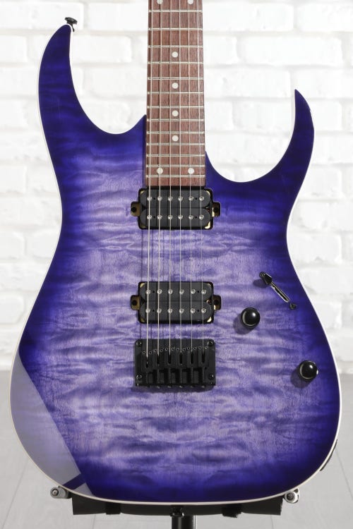 Ibanez RG421QM Electric Guitar - Cerulean Blue Burst