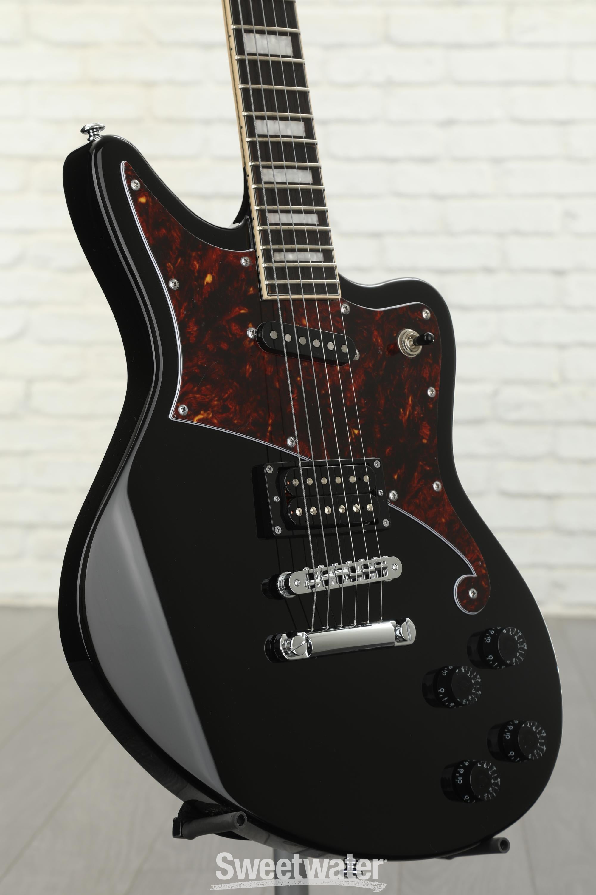 ギター d'angelico deluxe bedford SH black D'Angelico Premier Bedford Electric Guitar - Black | Sweetwater
