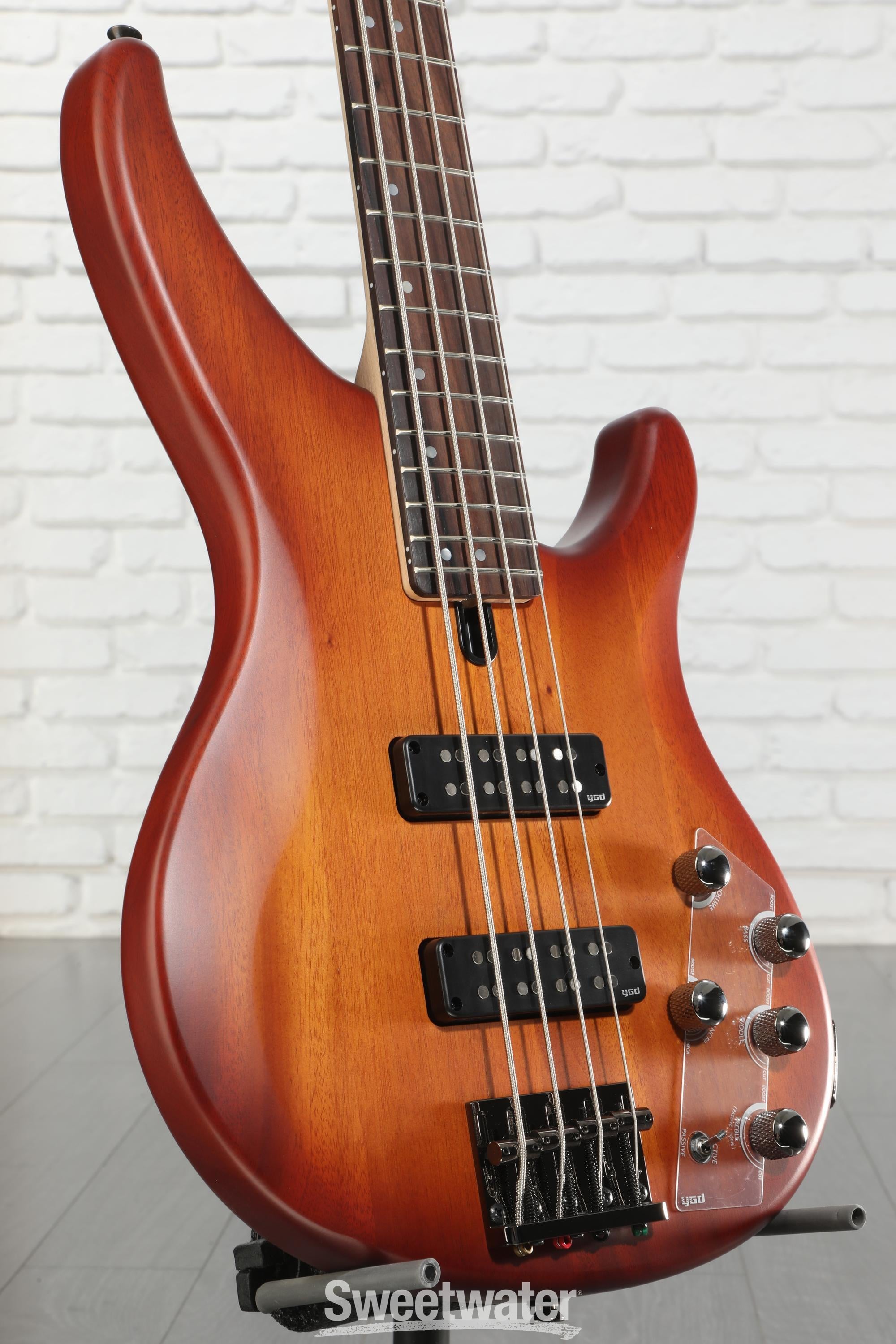 Yamaha TRBX504 4-string Bass Guitar - Brick Burst | Sweetwater