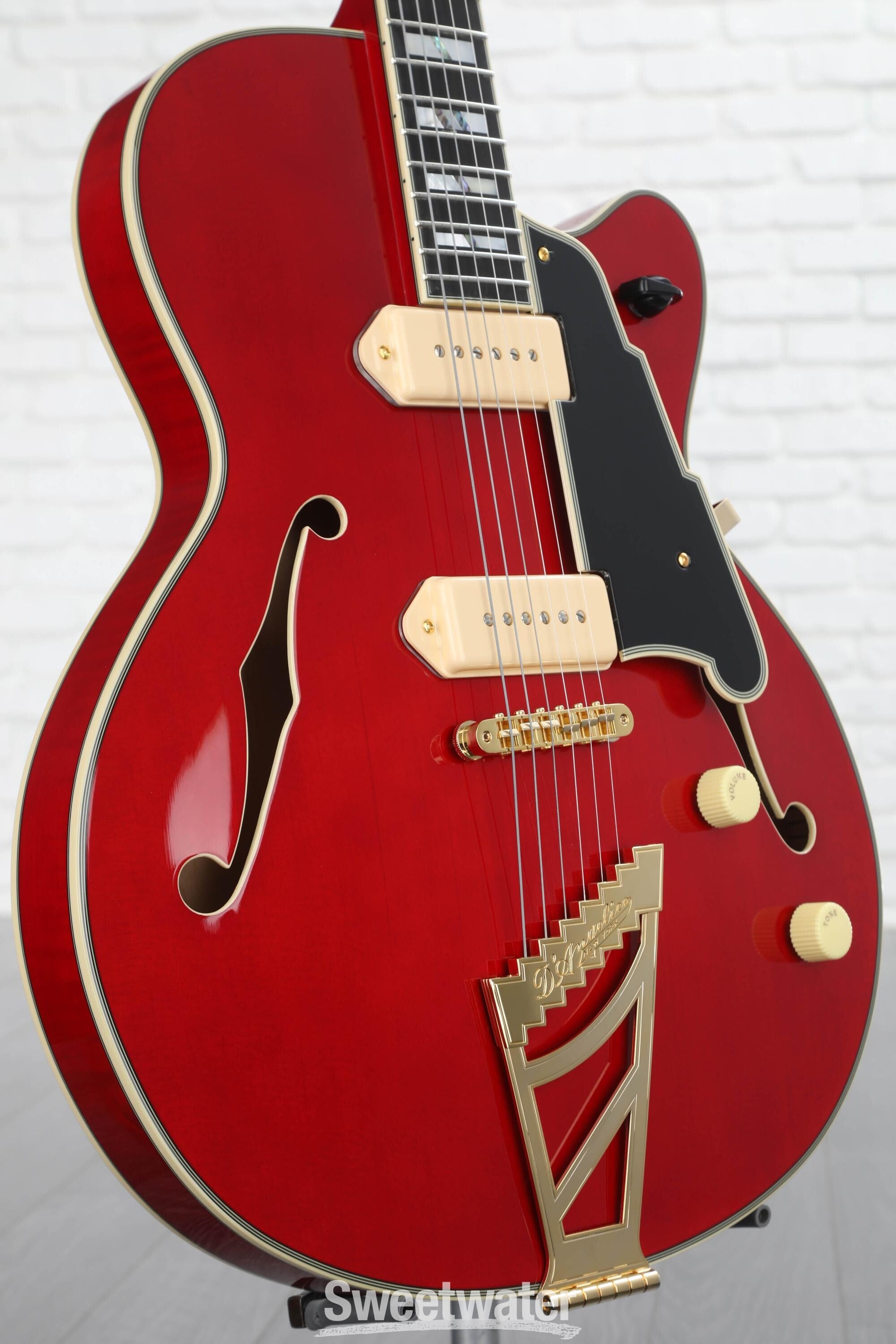 D'Angelico Excel 59 Hollowbody Electric Guitar - Trans Cherry with ...