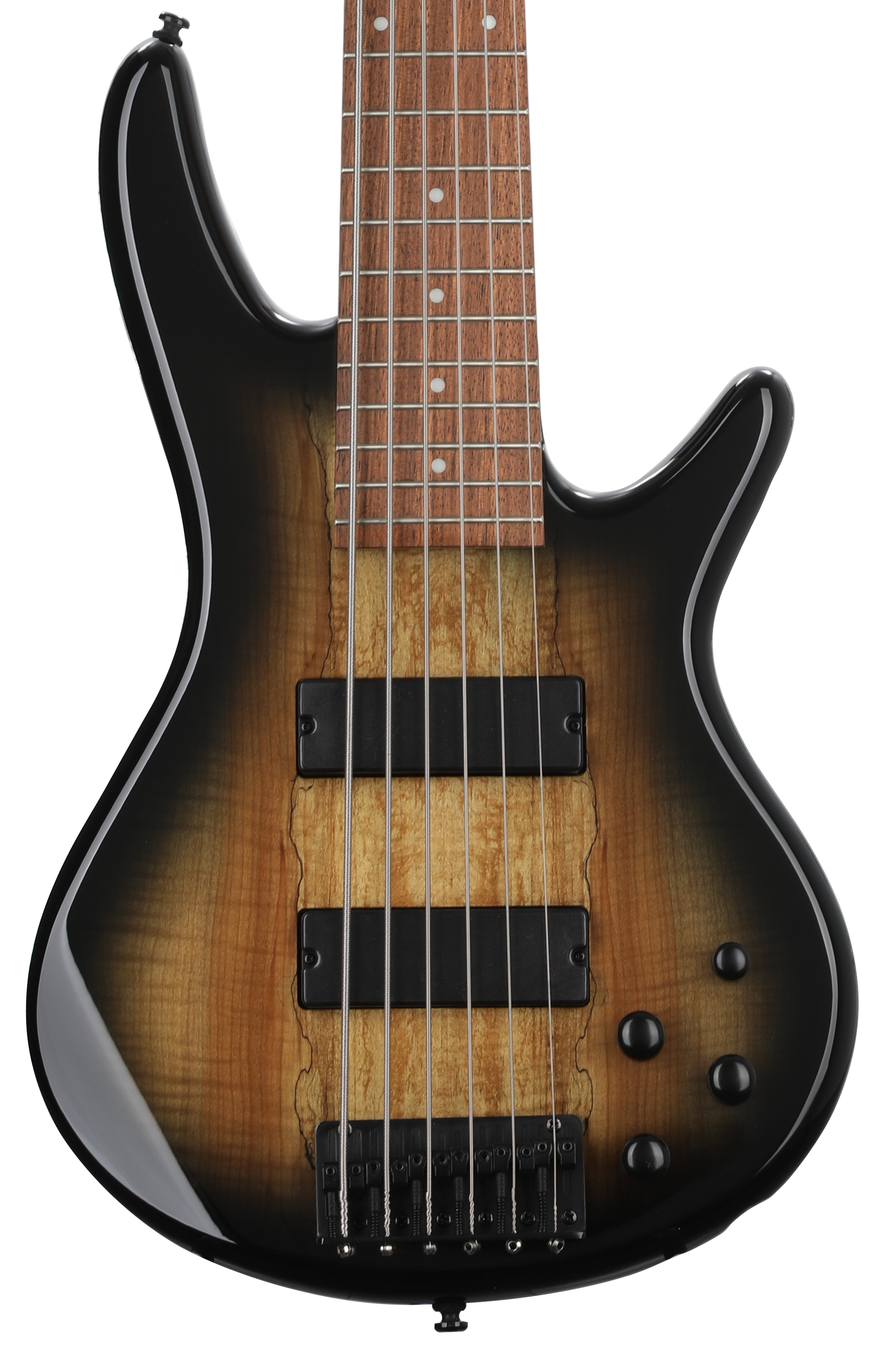 Ibanez Gio GSR206SMNGT Bass Guitar - Spalted Maple Top