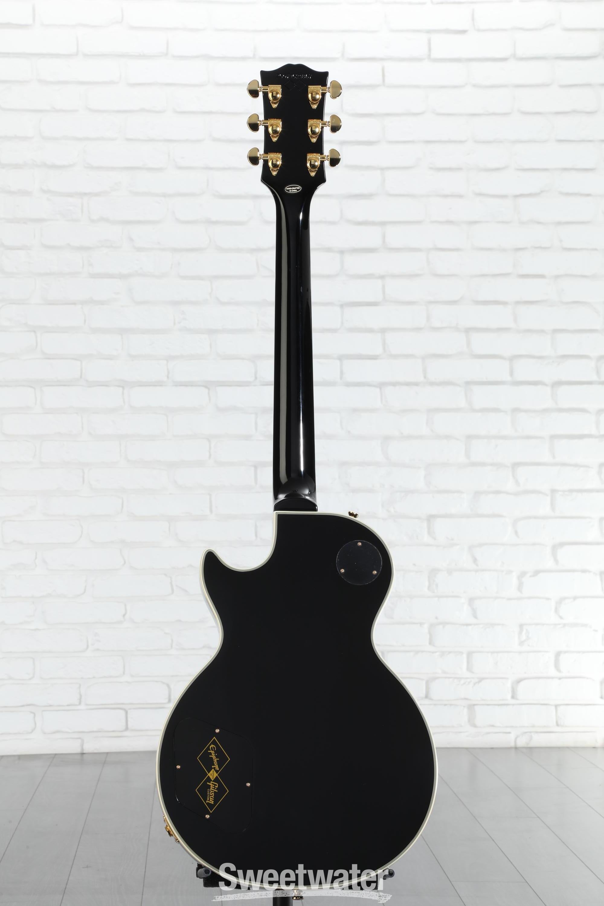 エピフォン カスタム ／ エボニー EMG Epiphone Les Paul Custom Ebony