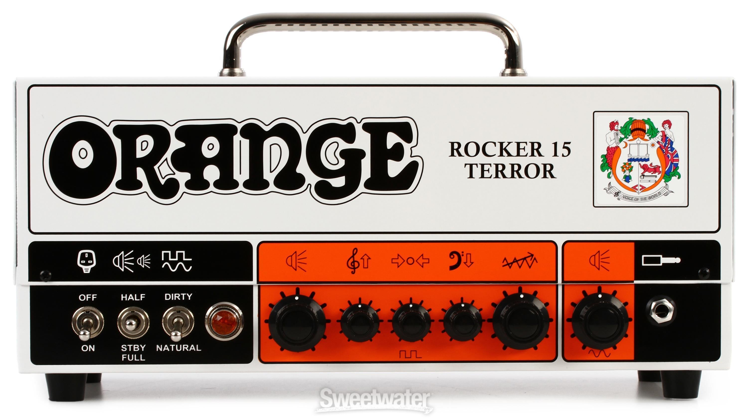 Orange Rocker 15 Terror 15-watt 2-channel Tube Head | Sweetwater