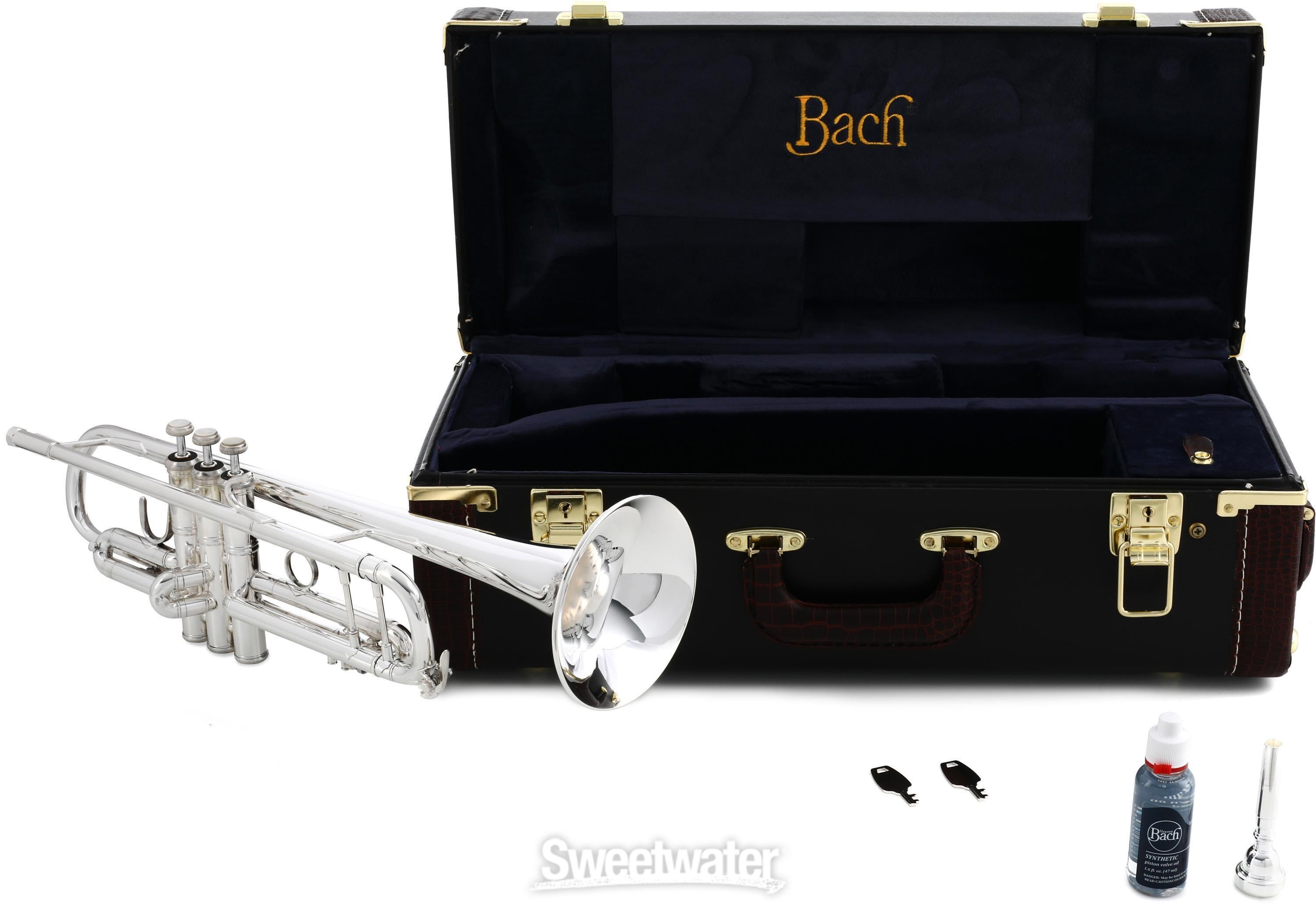 Bach 180 Stradivarius Professional Bb Trumpet - Silver-Plated with