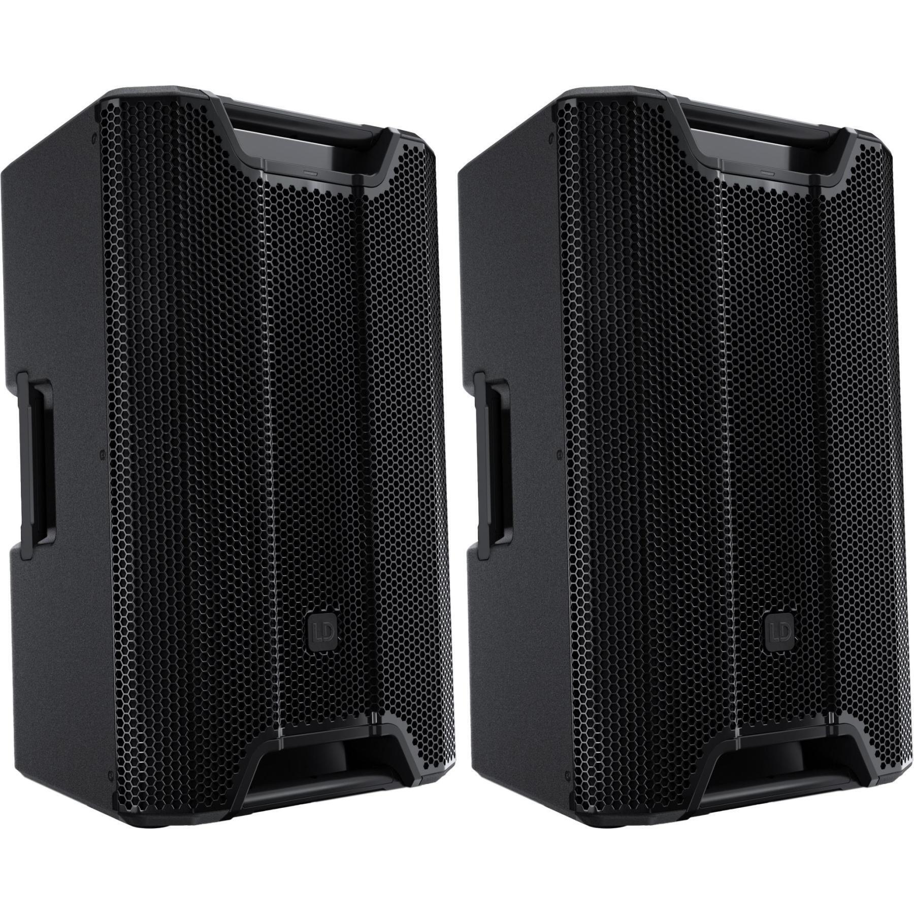 Photo of LD Systems Icoa Pro 15 A 1,500-watt 15-inch Powered Coaxial Speaker Pair - Black