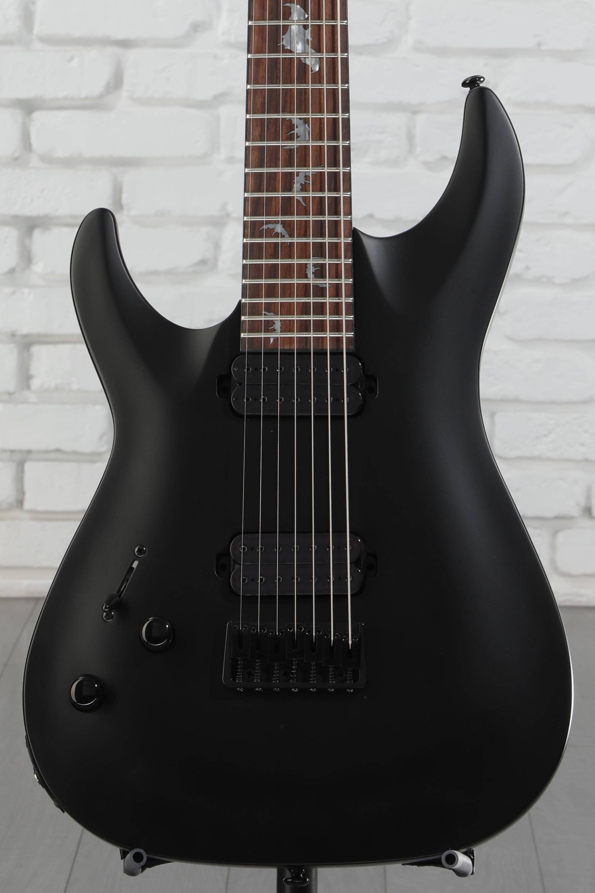 Schecter Damien-7 SBK Left-handed Electric Guitar - Satin