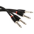 Photo of Roland RCC-15-2814 Black Series Interconnect Cable - Dual 1/4-inch TS to Dual 1/4-inch TS - 15 foot
