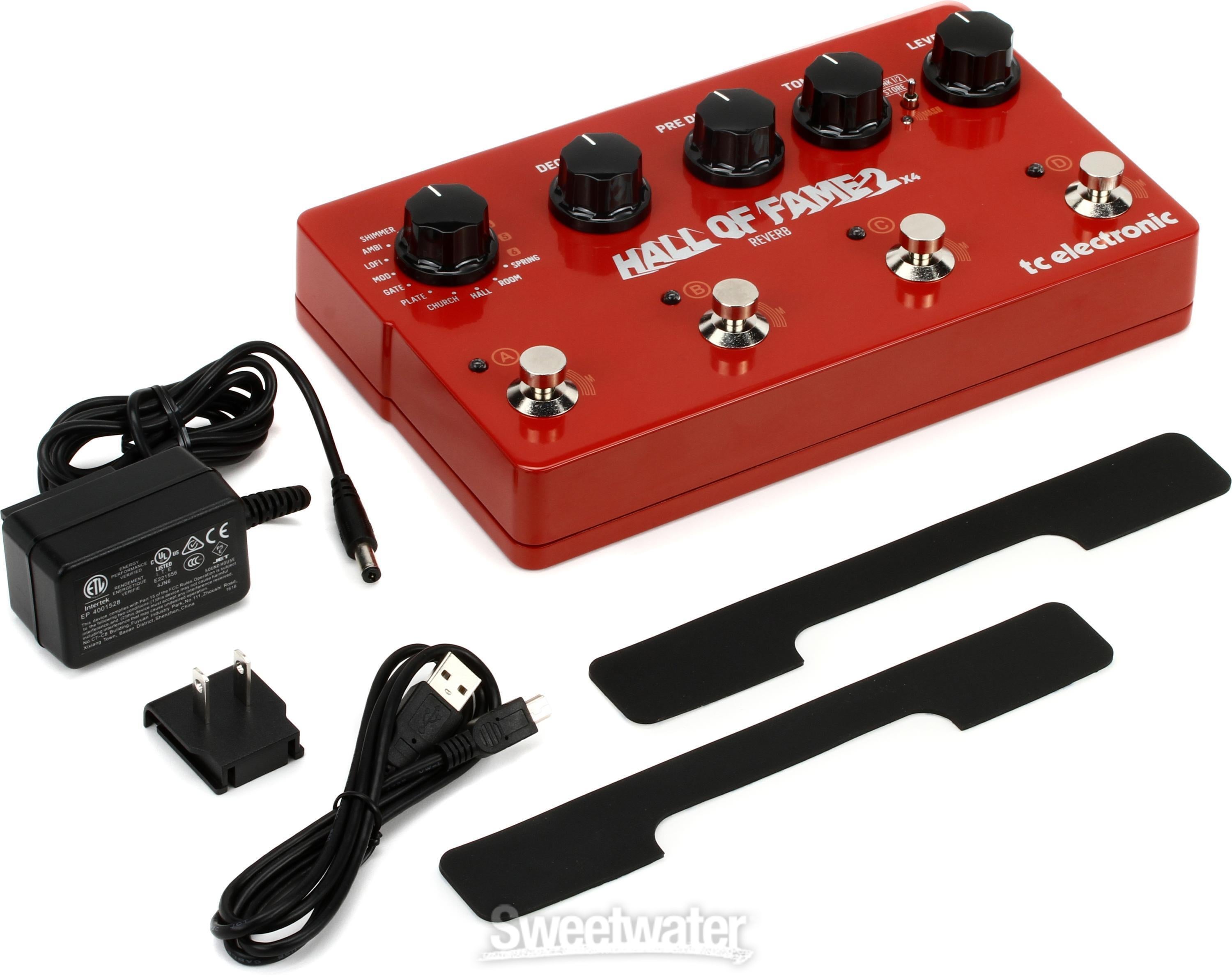 TC Electronic Hall Of Fame 2 x4 Reverb Pedal | Sweetwater