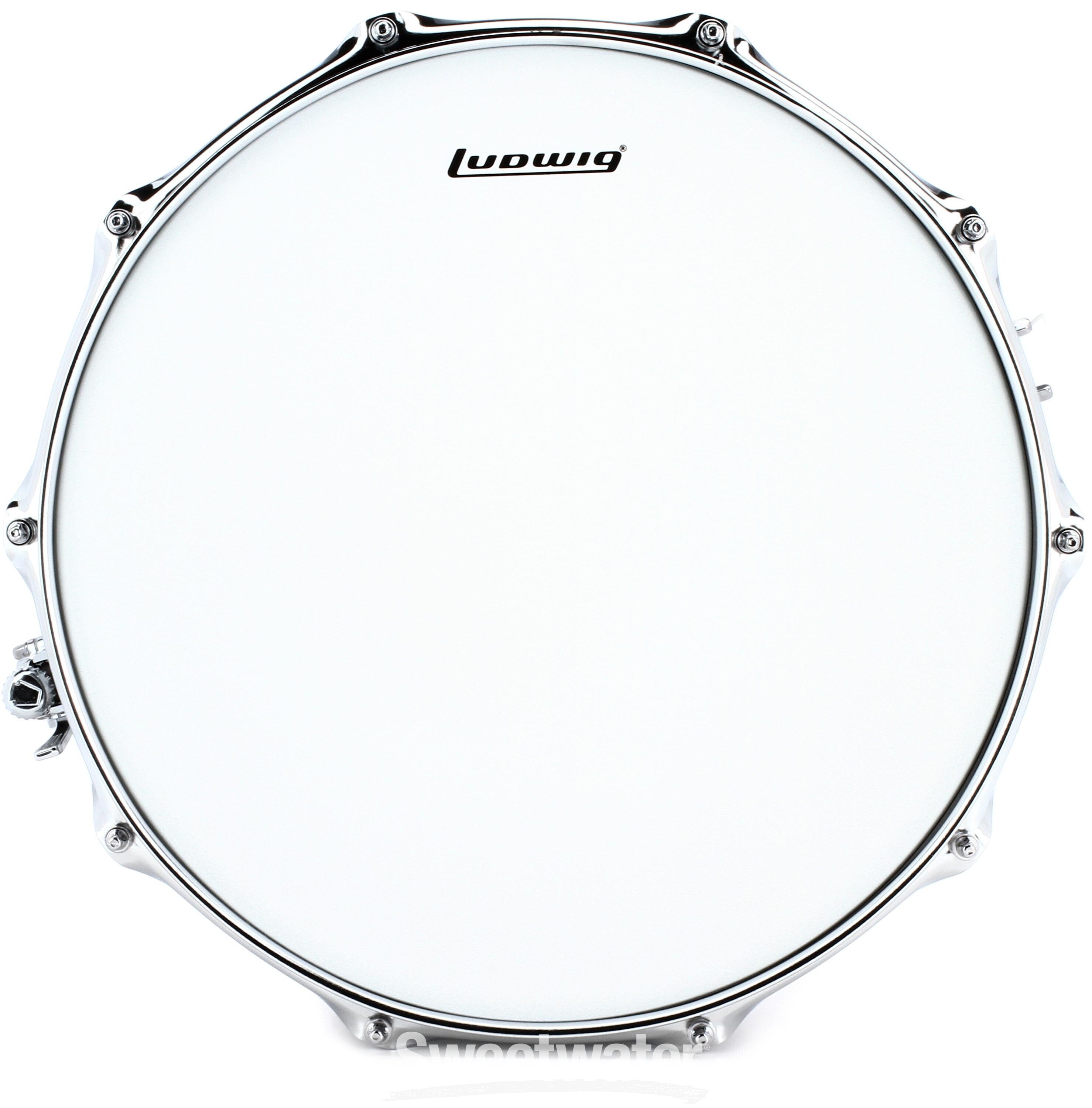 Ludwig Supralite Steel Snare Drum - 8 x 14-inch - Polished Reviews 
