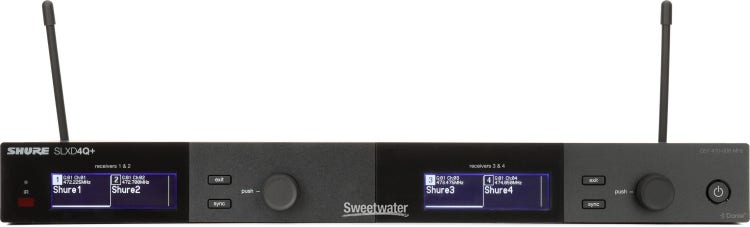 Shure SLXD4Q+ Quad Wireless Receiver - G57 Band