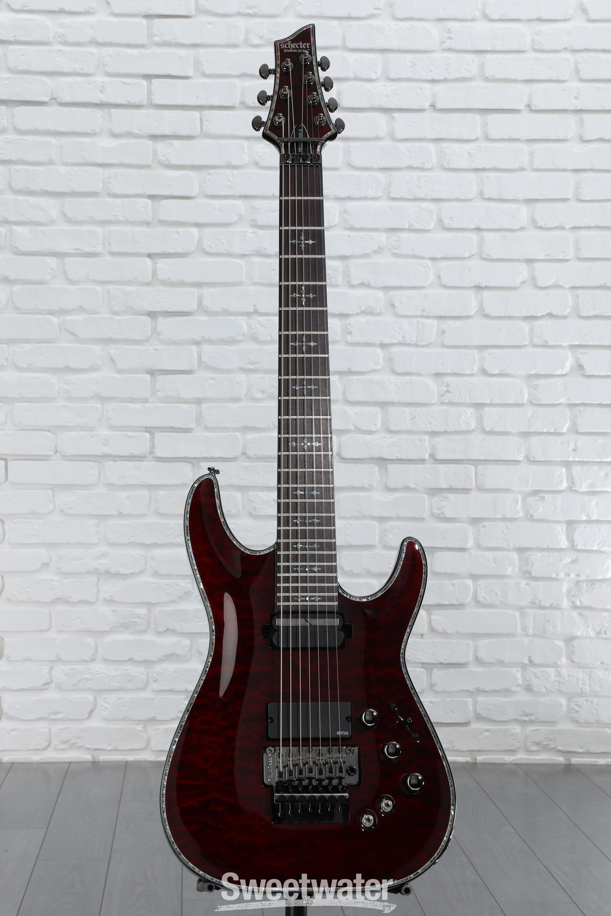 Schecter Hellraiser C-7 FR-S Electric Guitar - Black Cherry