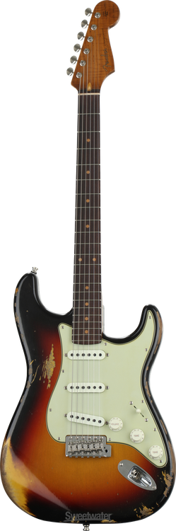 Fender Custom Shop GT11 Heavy Relic Stratocaster - 3-Tone Sunburst -  Sweetwater Exclusive