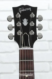 Gibson Custom Dealer Select 1961 ES-335 Semi-hollowbody Electric Guitar - Silver Ebony with Black Stinger