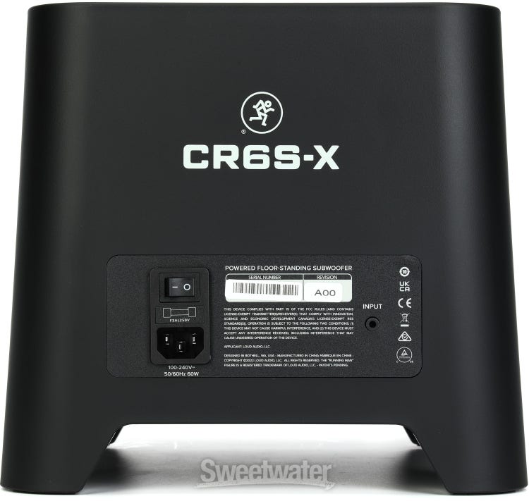 Mackie CR6S-X Powered Floor-standing Subwoofer