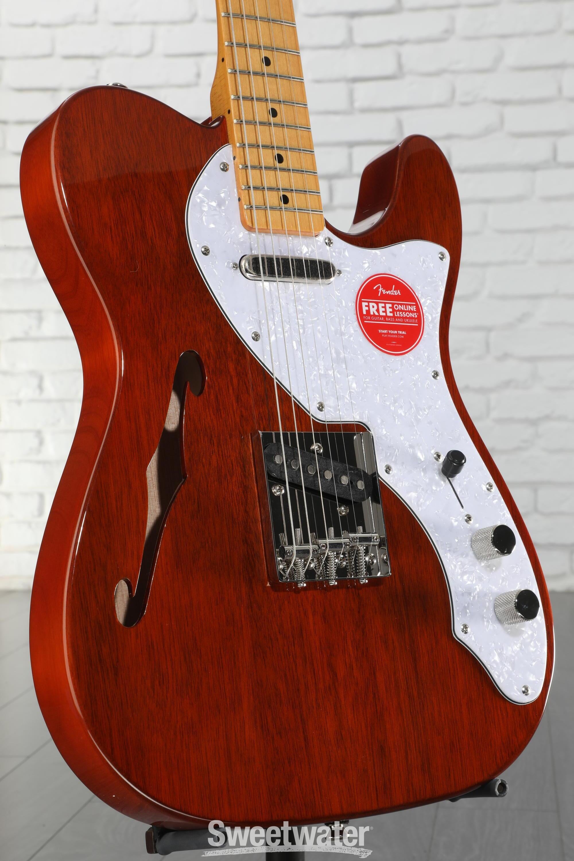ギター Squier Classic Vibe Telecaster Thinline Amazon.com: Squier Classic Vibe 60s Thinline Telecaster