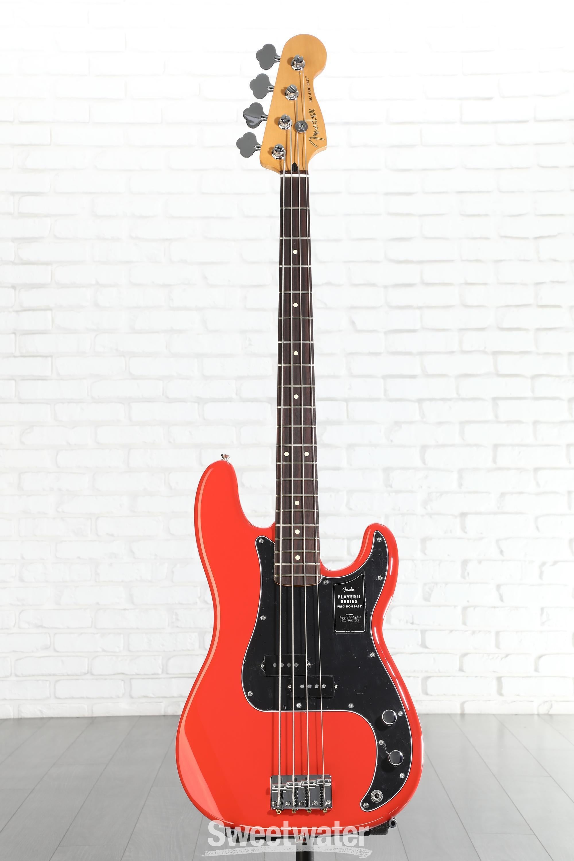 Fender Player II Precision Bass - Coral Red with Rosewood