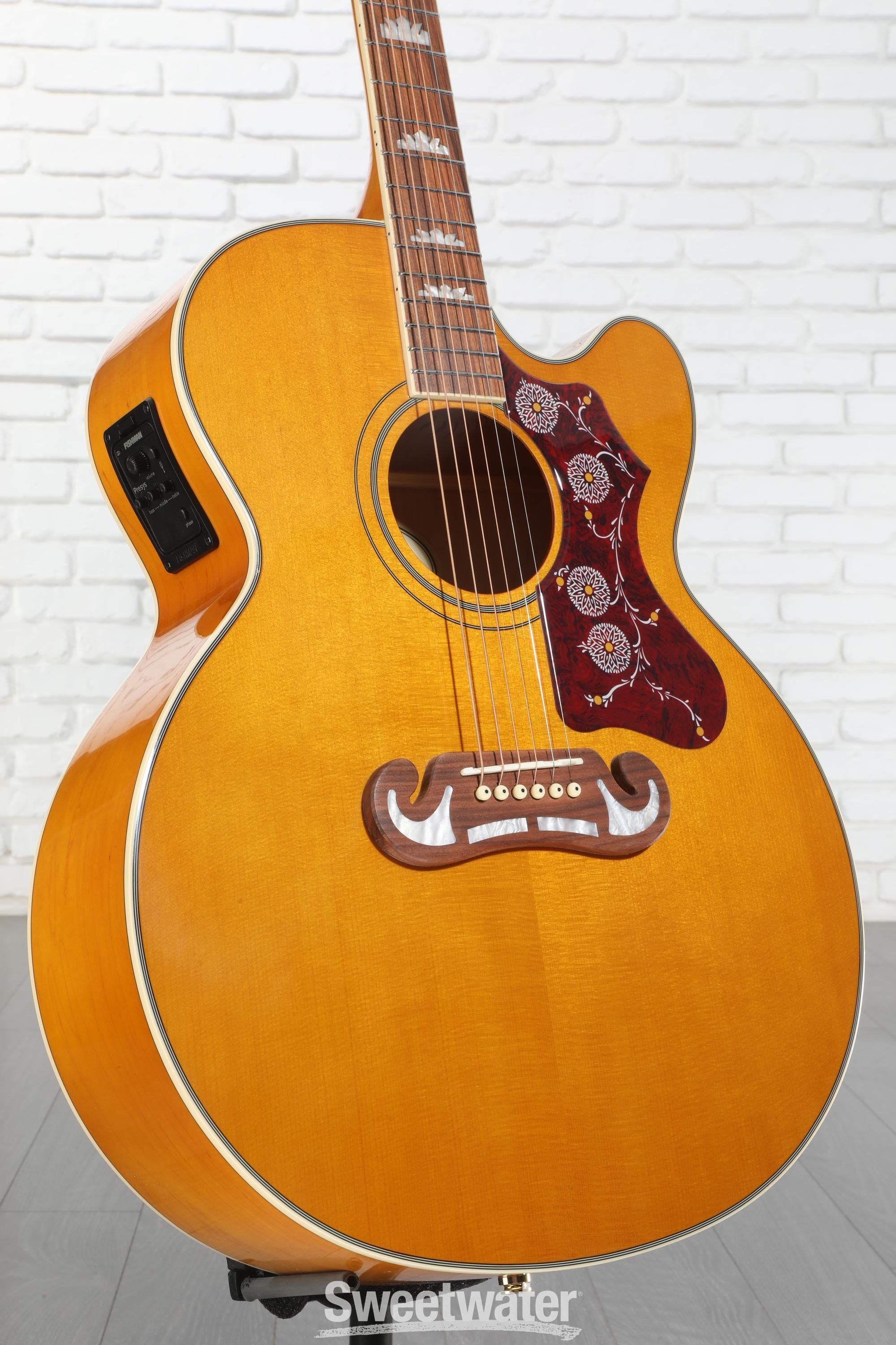 Epiphone J-200EC Studio Acoustic-Electric Guitar - Vintage