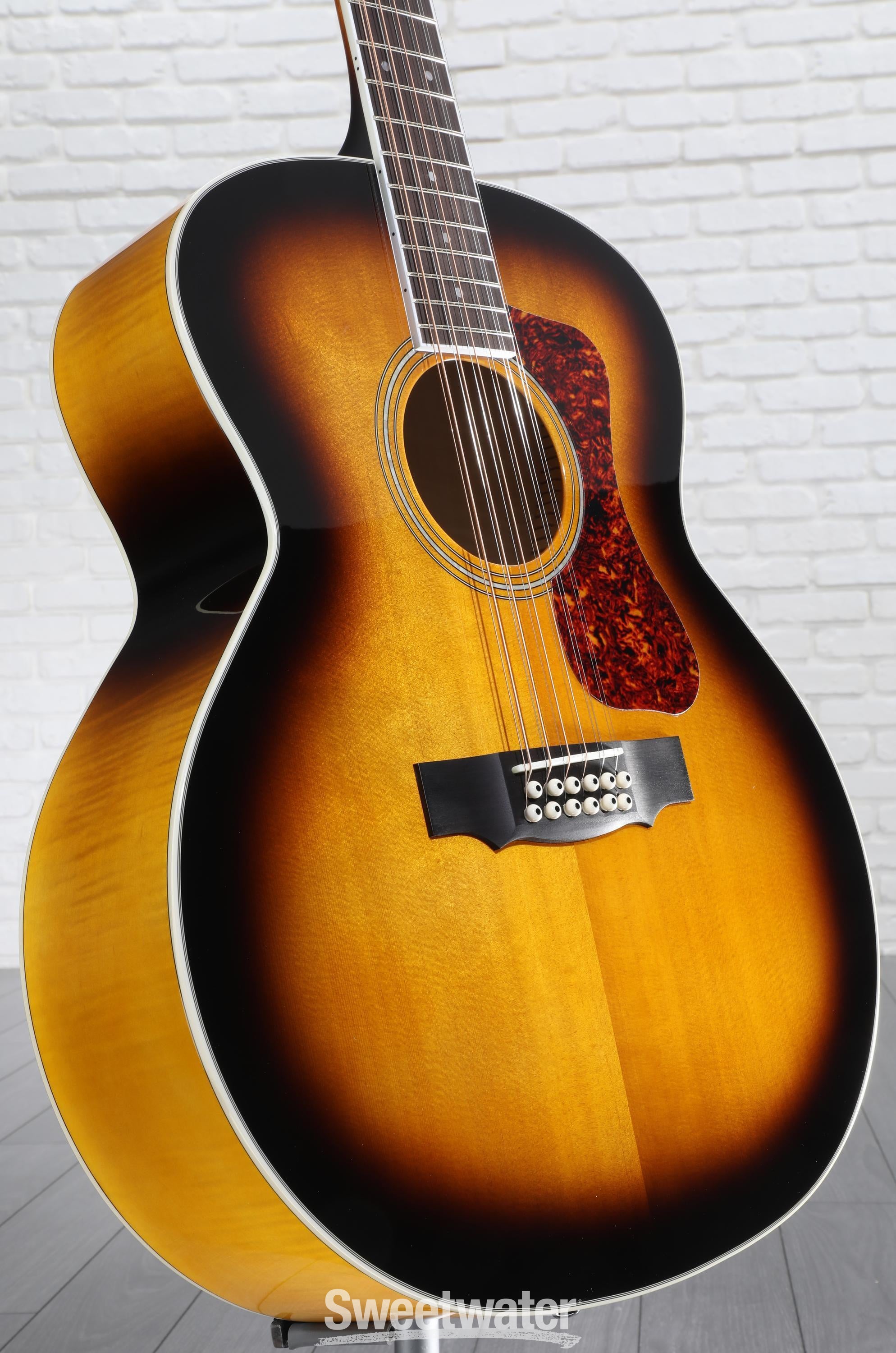 Guild F-2512E Deluxe 12-string Acoustic-electric Guitar - Antique Sunburst  | Sweetwater