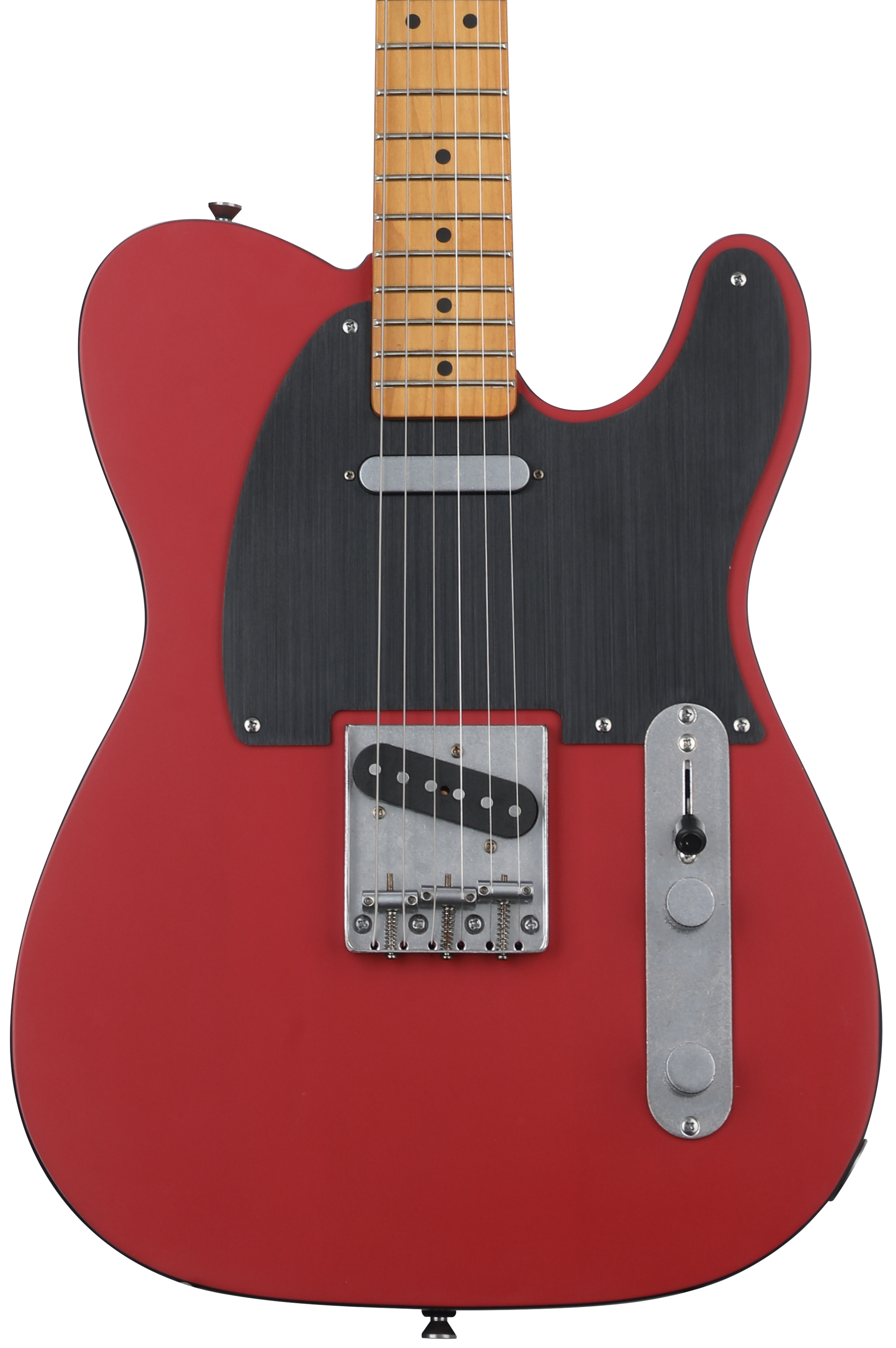 Squier 40th Anniversary Telecaster Electric Guitar, Vintage Edition - Satin Dakota Red with Maple Fingerboard
