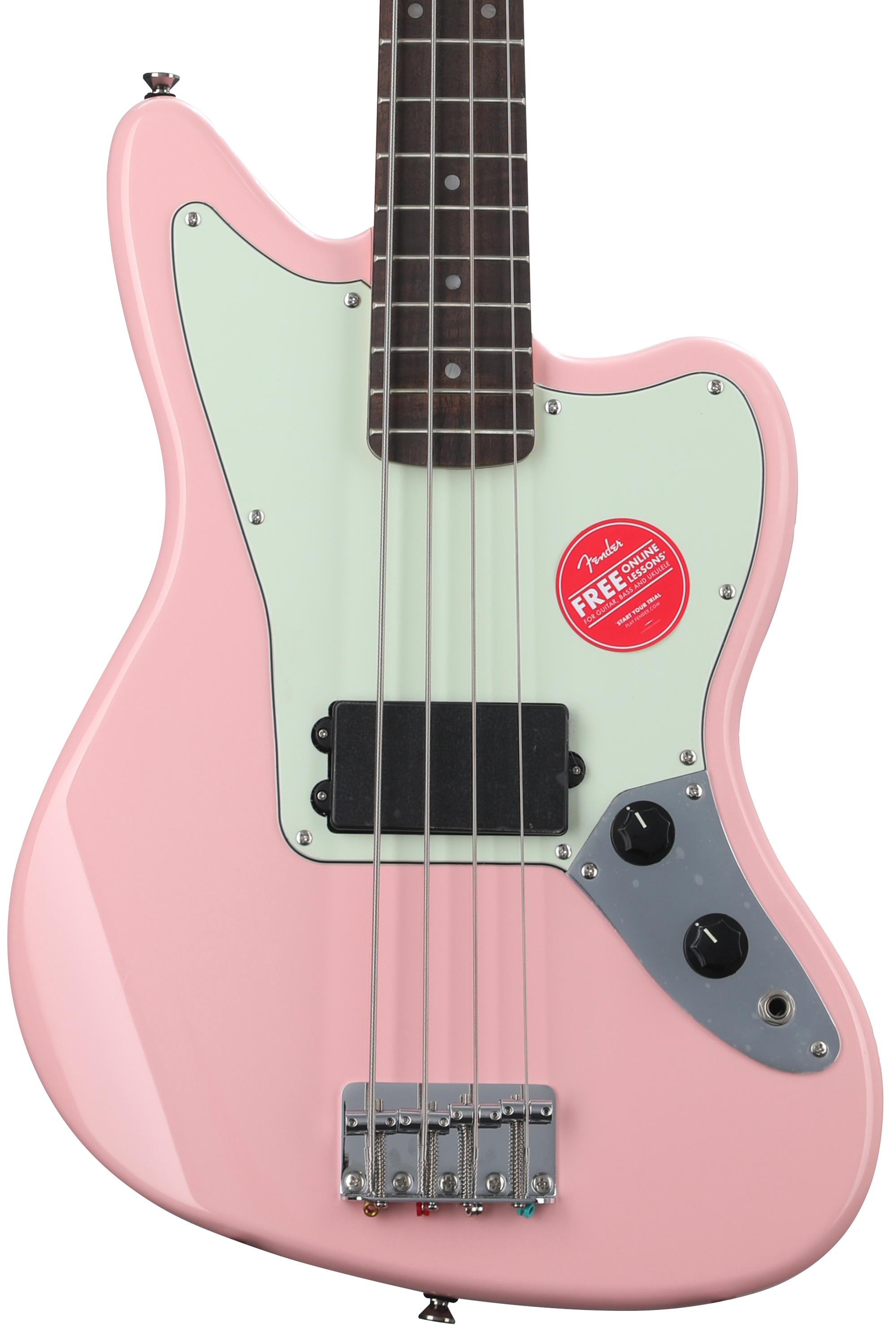 Squier Affinity Series Jaguar Bass H Shell Pink Sweetwater