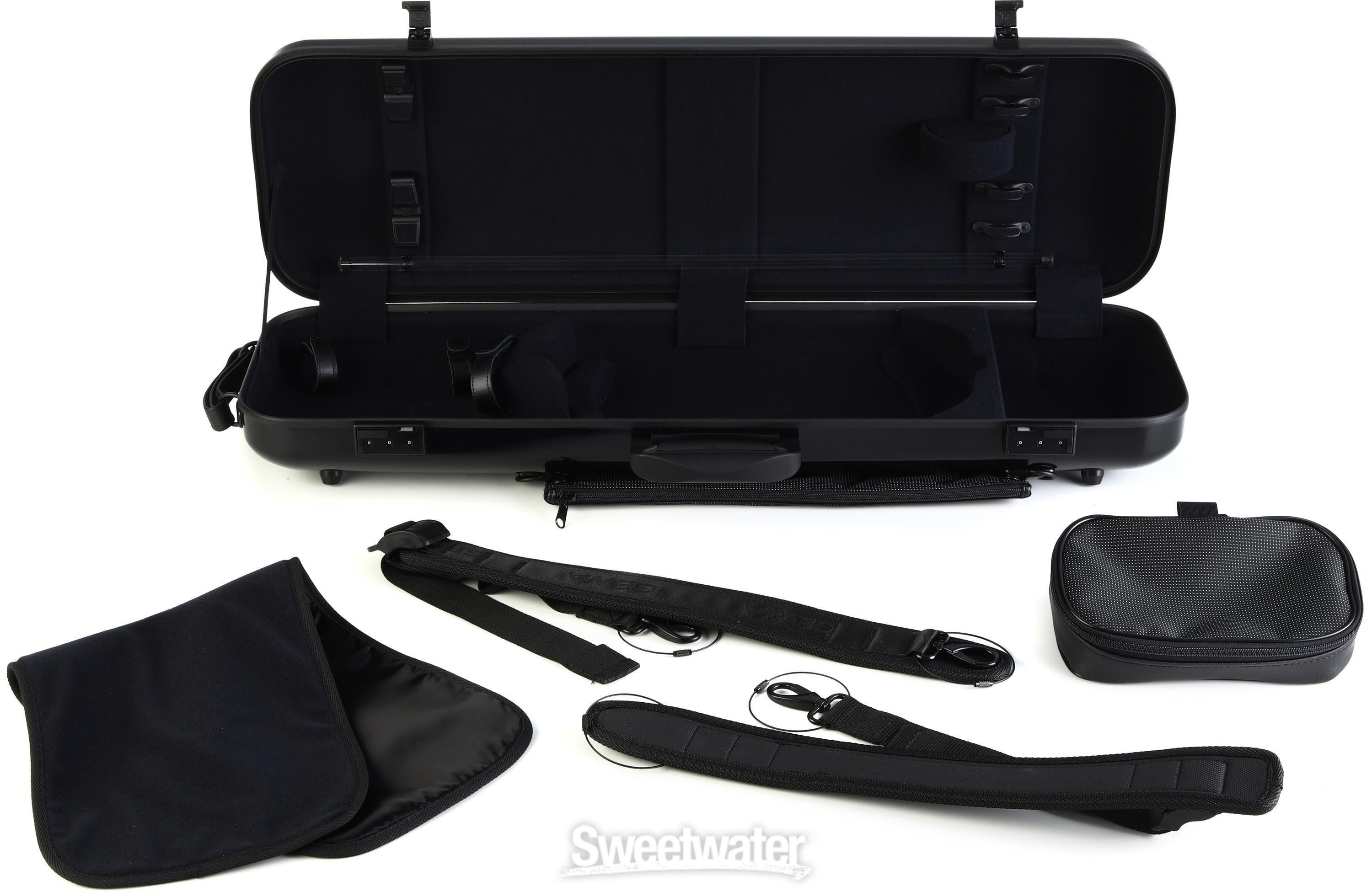 GEWA Air 2.1 Oblong Violin Case - Black, 4/4 Size | Sweetwater