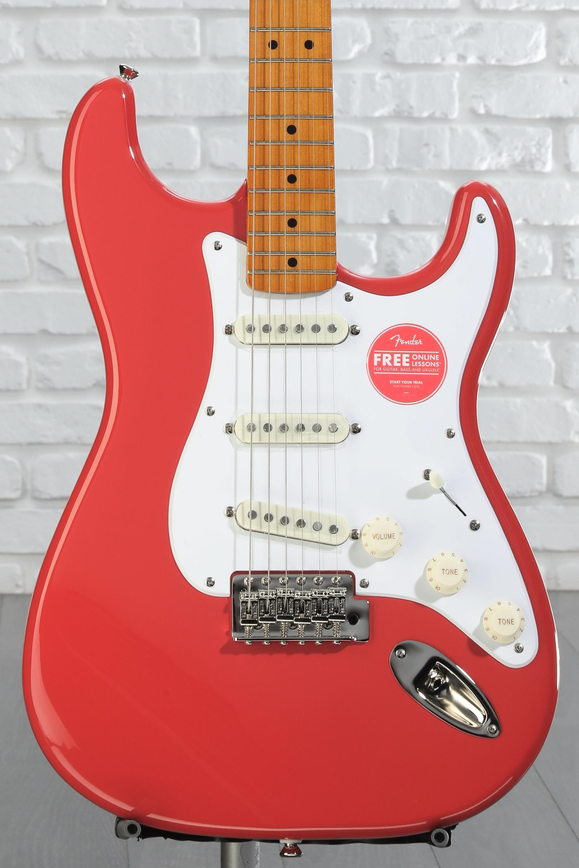 ギター squier classic vibe festa red Squier Classic Vibe '50s Stratocaster - Fiesta Red | Sweetwater