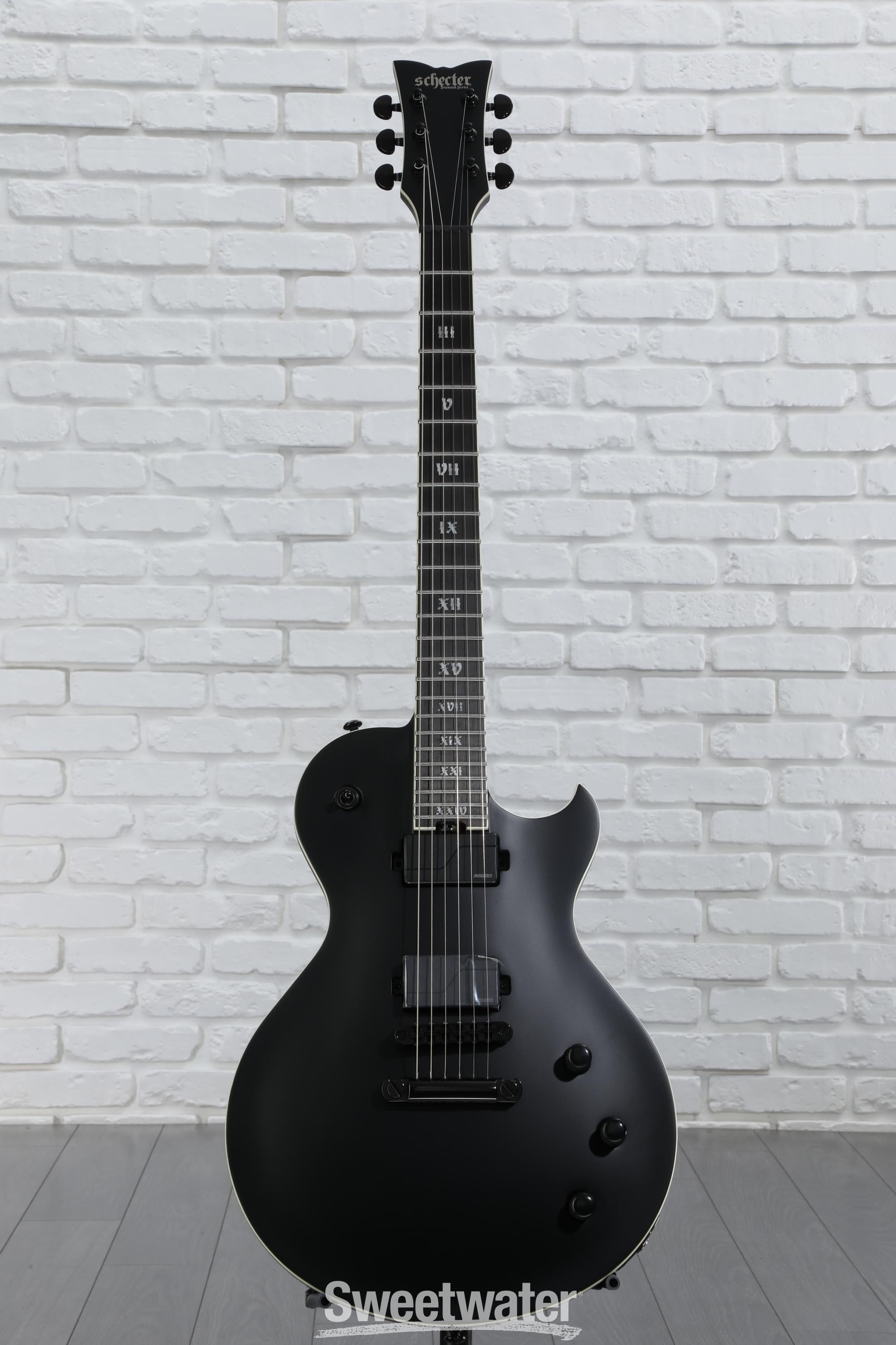 Schecter Solo-II SLS Elite Evil Twin Electric Guitar - Satin Black