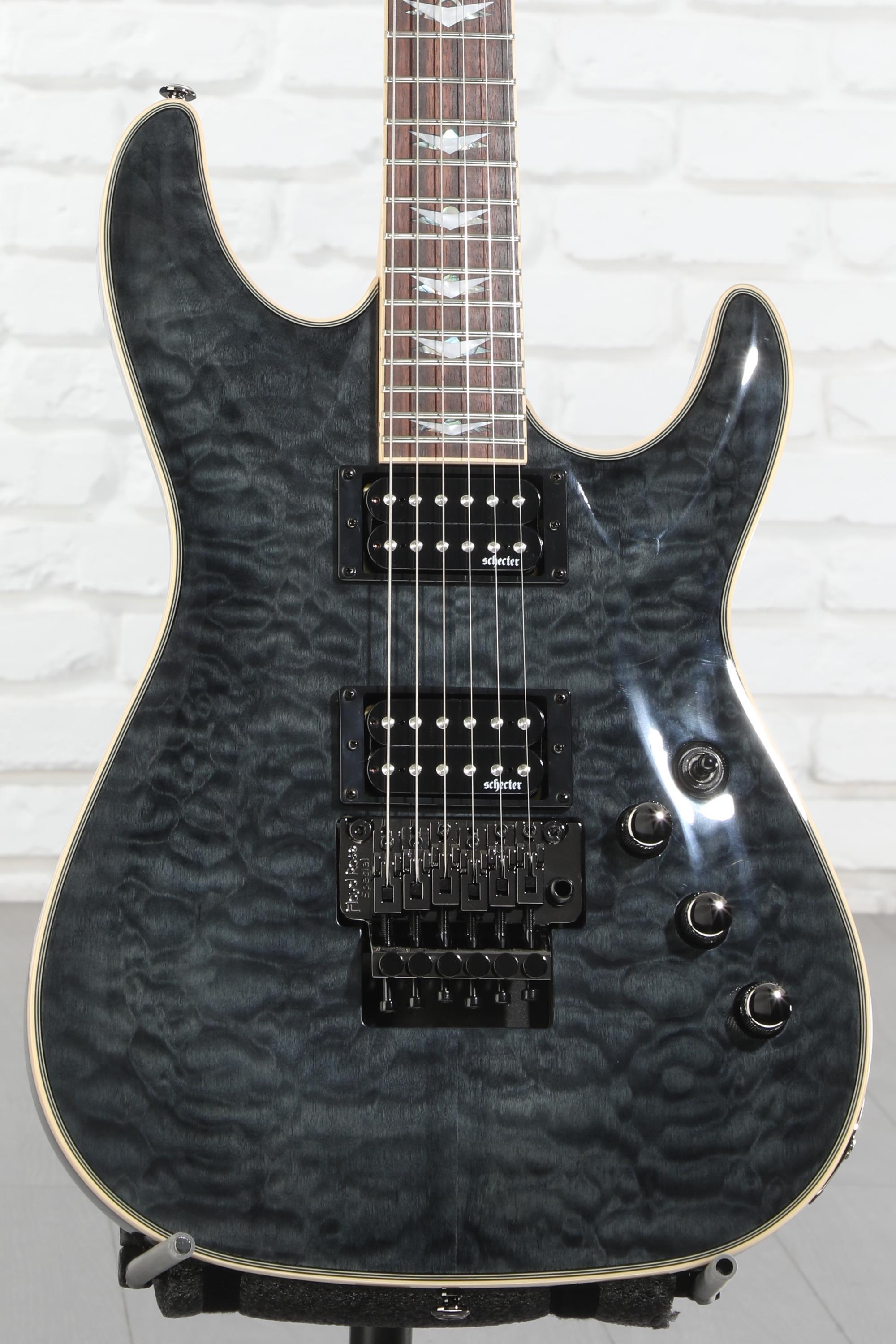 Schecter Omen Extreme-6 FR Electric Guitar - See-Thru Black