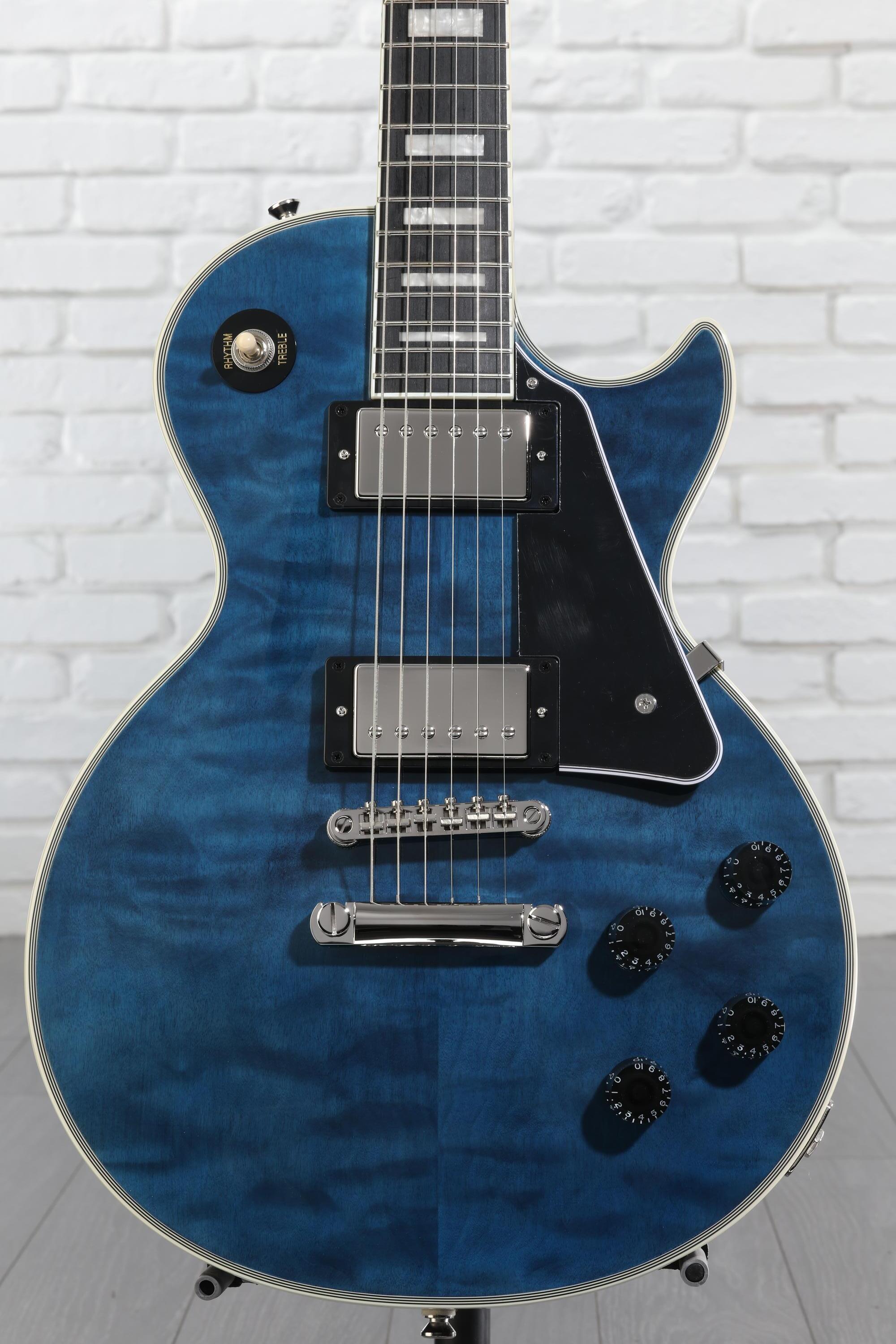 Epiphone Les Paul Custom Electric Guitar - Viper Blue