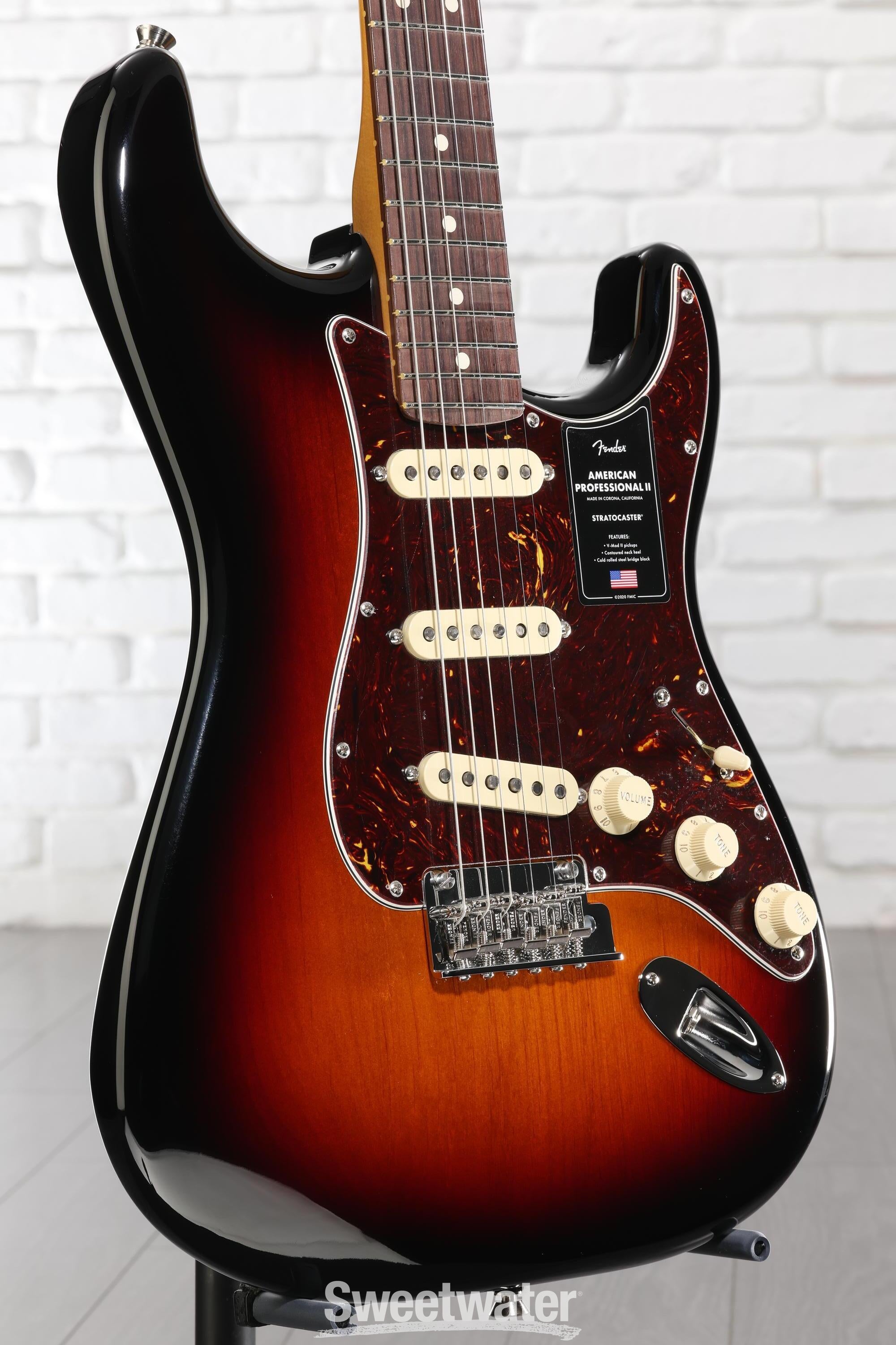 Photo of Fender American Professional II Stratocaster - 3 Color Sunburst with Rosewood Fingerboard