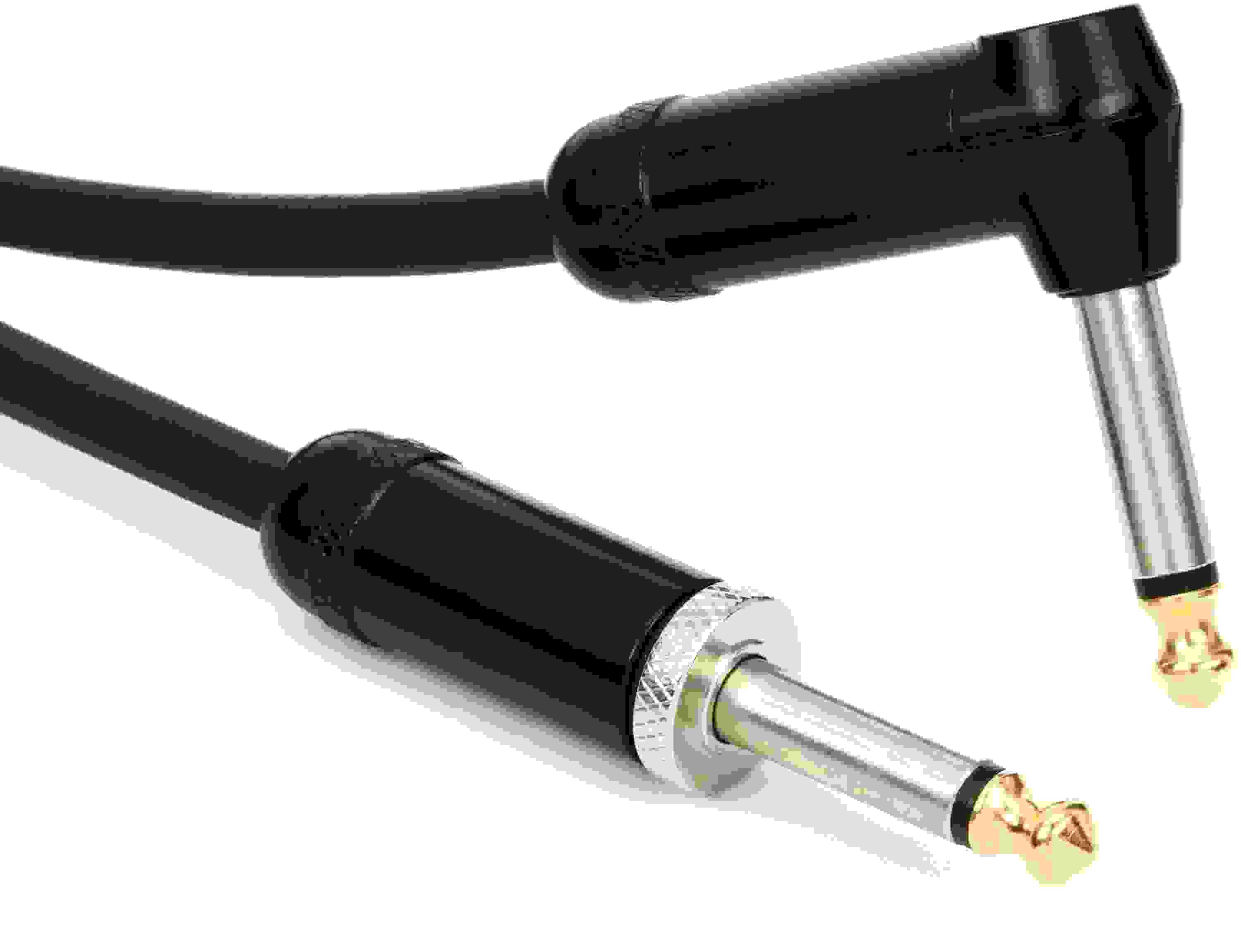 D'Addario PW-AMSGRA-15 American Stage Straight to Right Angle Instrument Cable - 15 foot